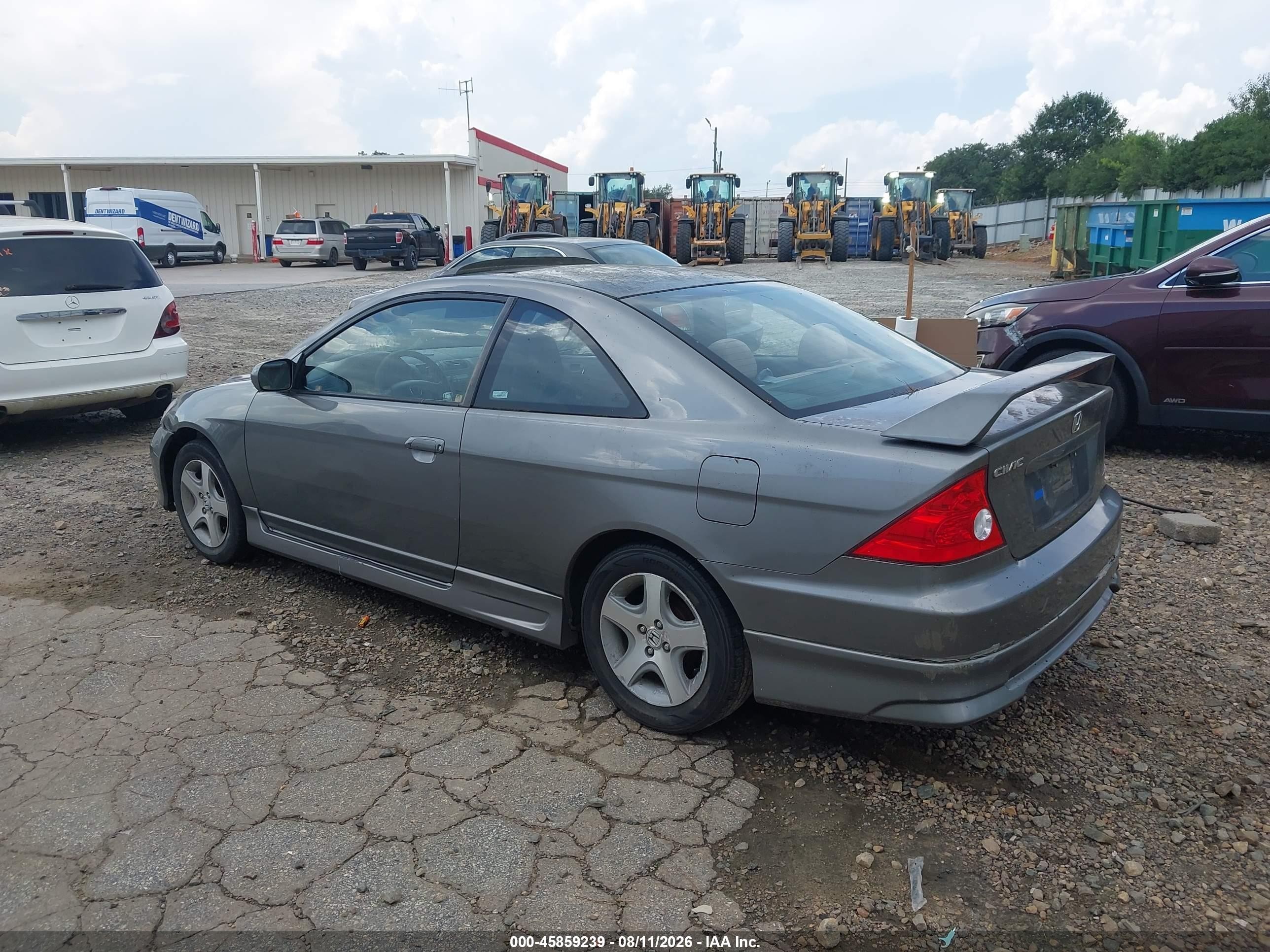 2005 Honda Civic Ex Silver vin: 1HGEM22995L046547