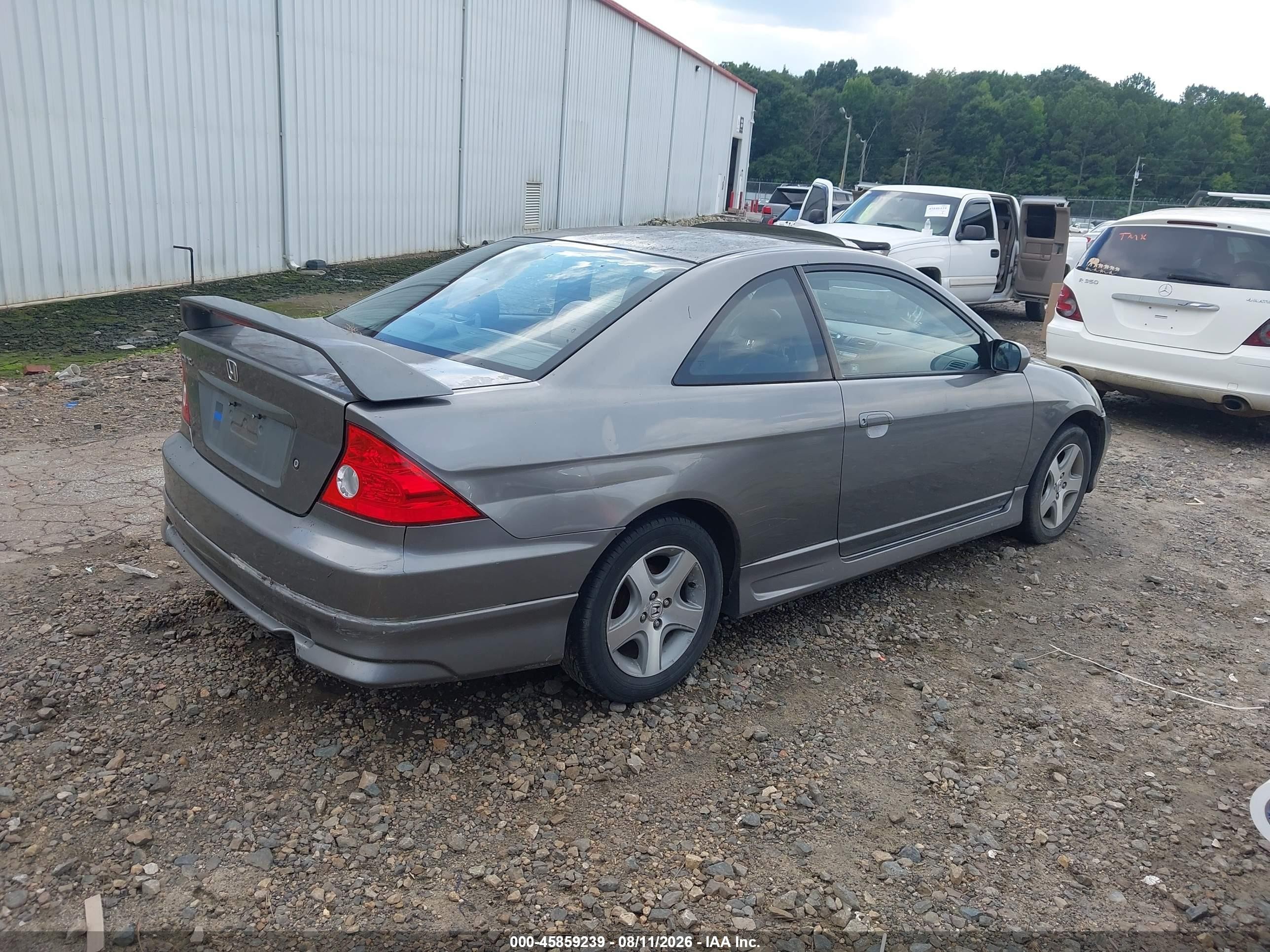 2005 Honda Civic Ex Silver vin: 1HGEM22995L046547