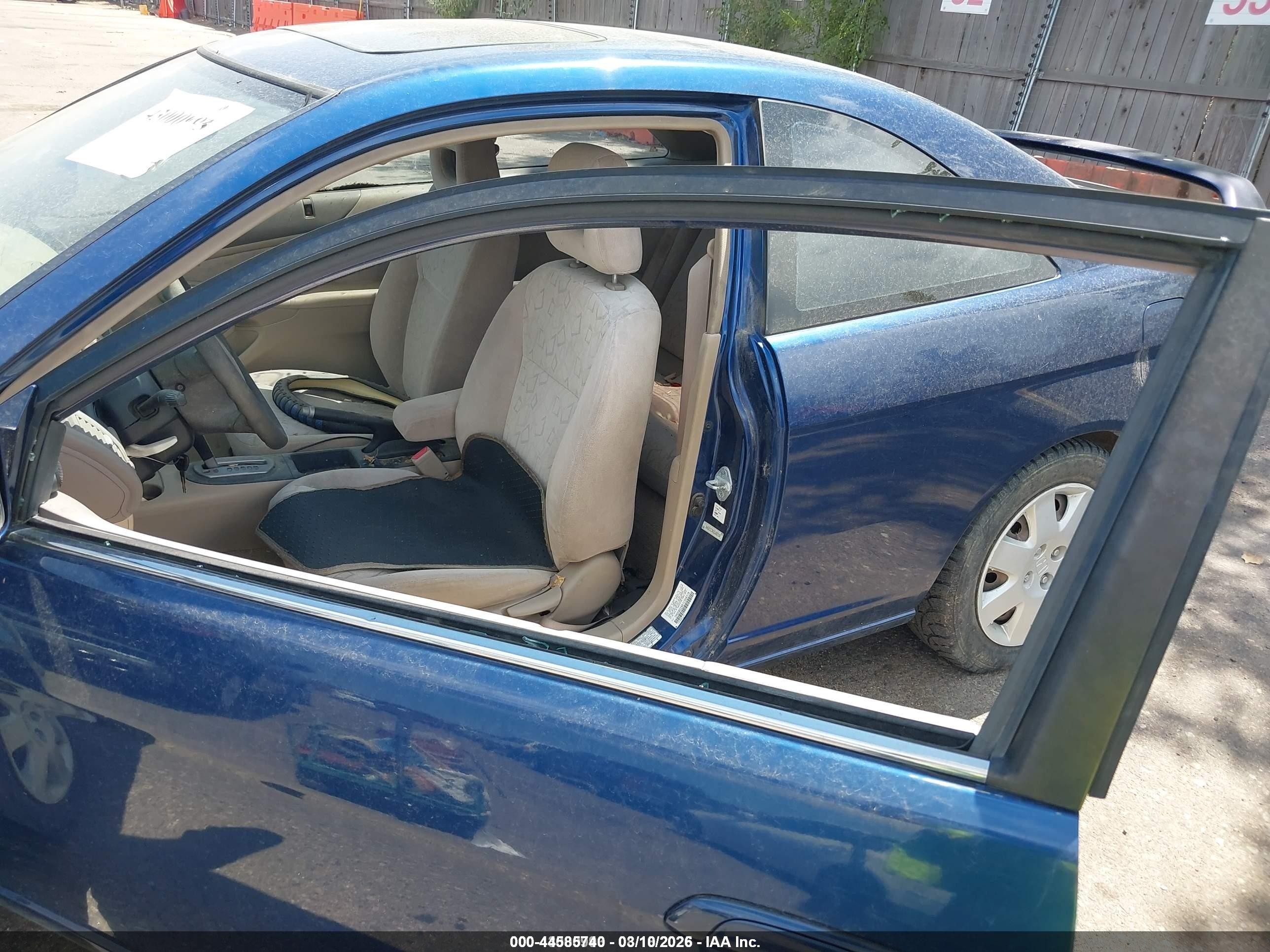 2001 Honda Civic Ex Синий vin: 1HGEM229X1L008318