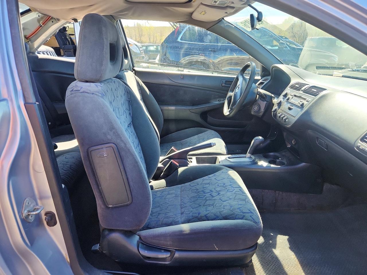 2001 Honda Civic Si Silver vin: 1HGEM229X1L080653