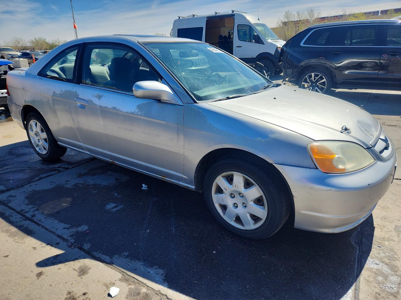 2001 Honda Civic Si Silver vin: 1HGEM229X1L080653
