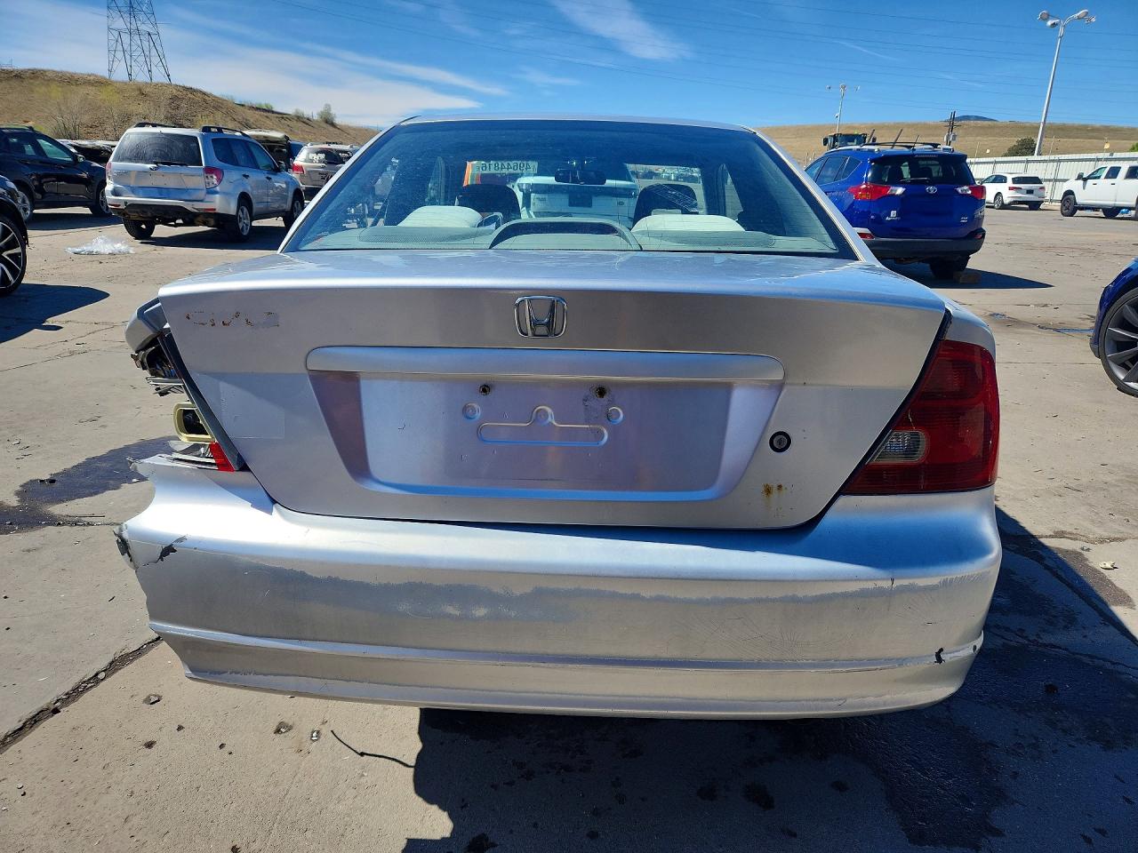 2001 Honda Civic Si Silver vin: 1HGEM229X1L080653