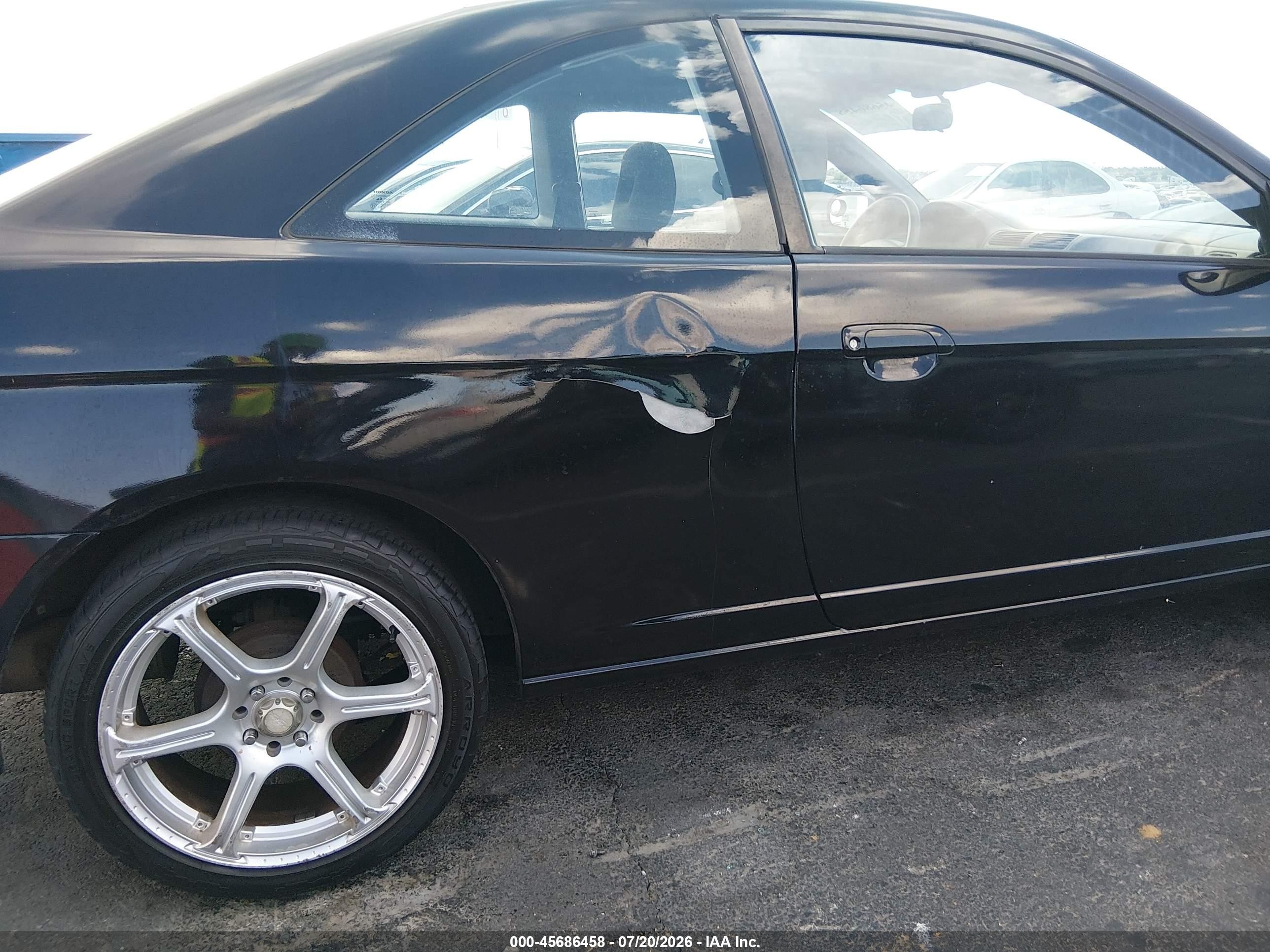 2002 Honda Civic Ex Black vin: 1HGEM229X2L026674