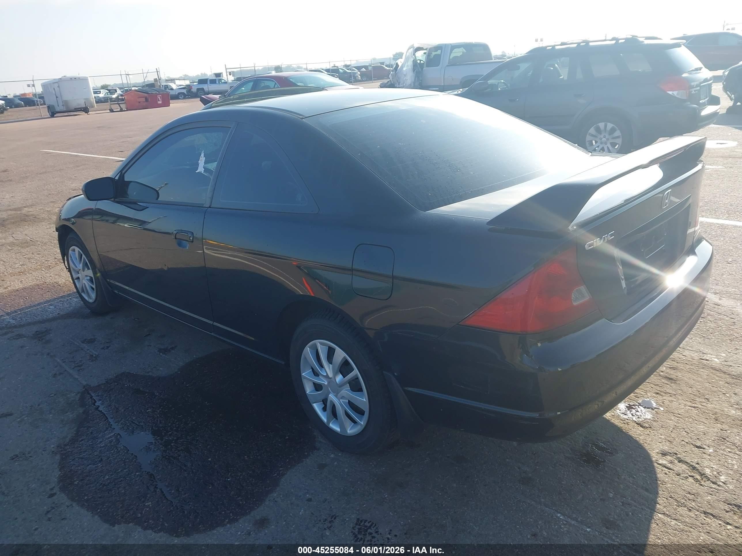 2002 Honda Civic Ex Black vin: 1HGEM229X2L049906