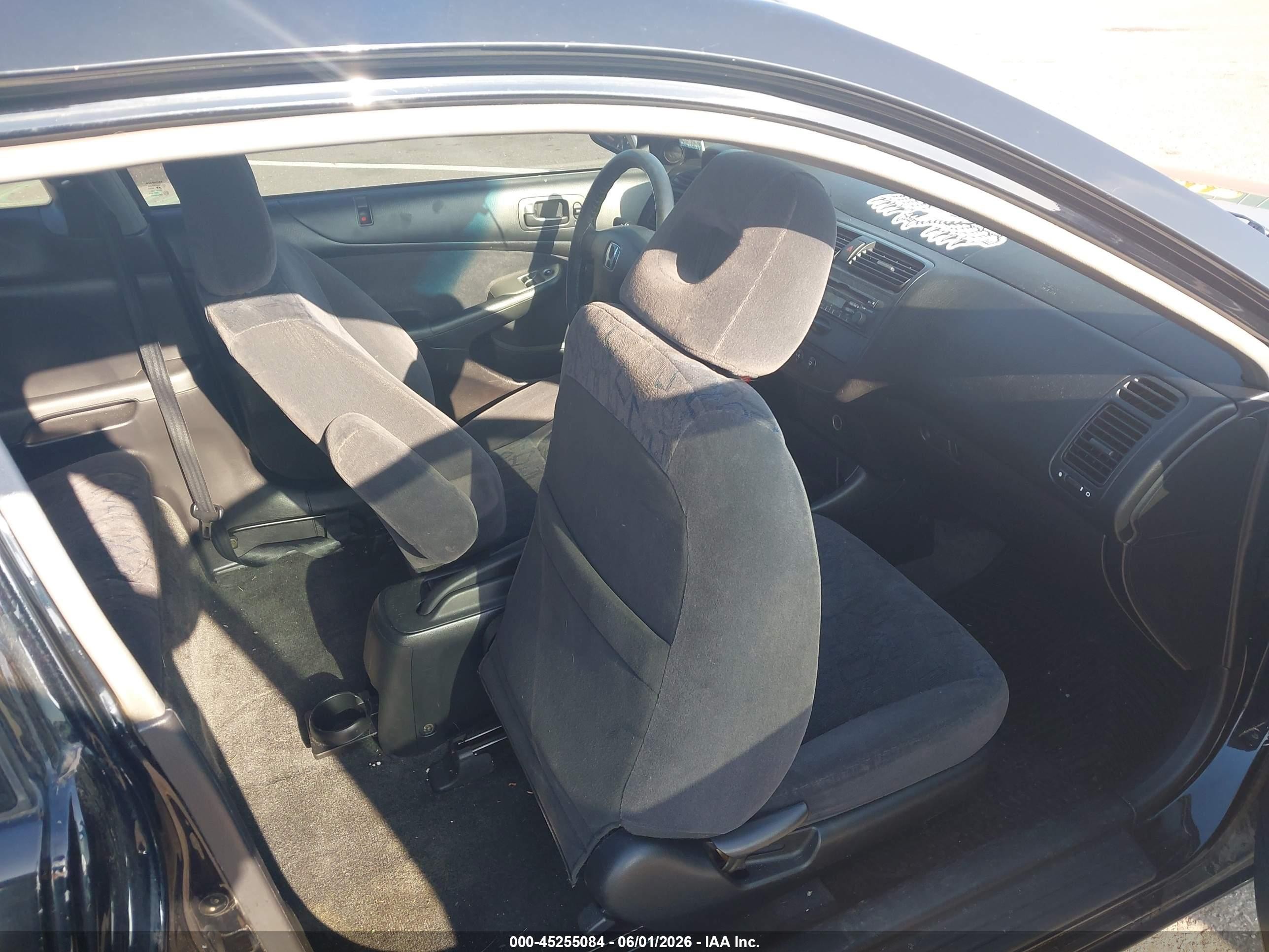 2002 Honda Civic Ex Black vin: 1HGEM229X2L049906