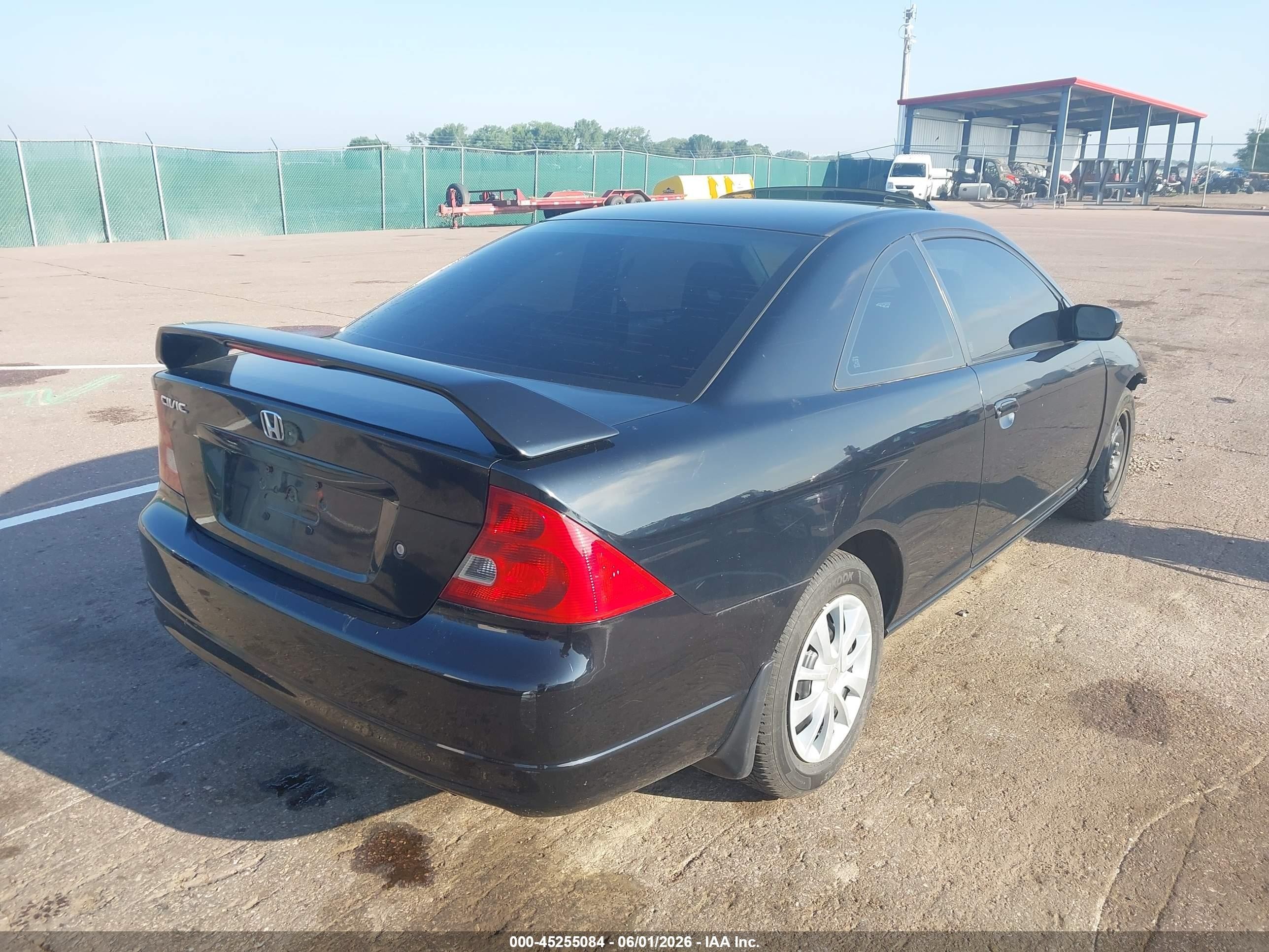 2002 Honda Civic Ex Black vin: 1HGEM229X2L049906