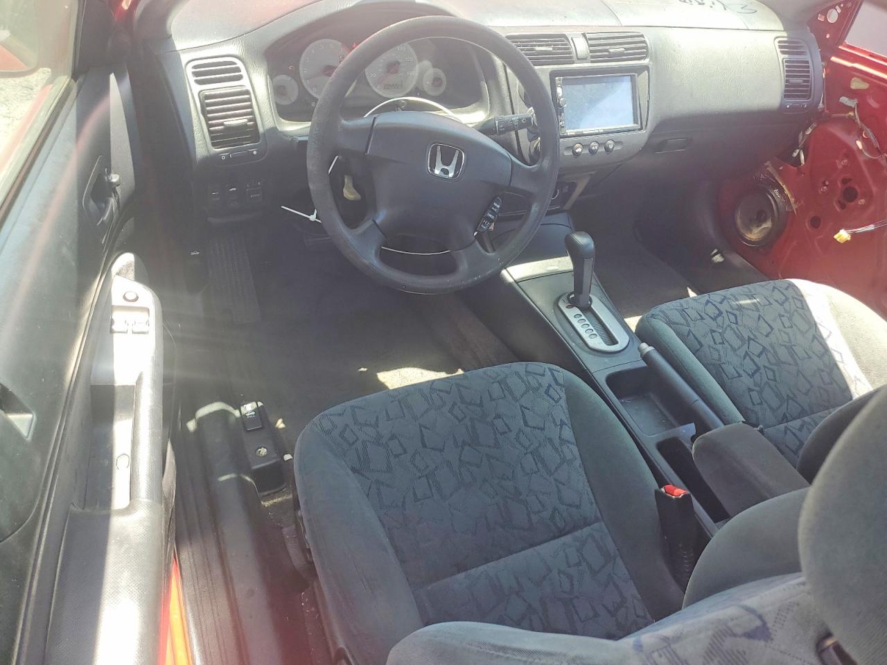 2002 Honda Civic Ex Red vin: 1HGEM229X2L071257