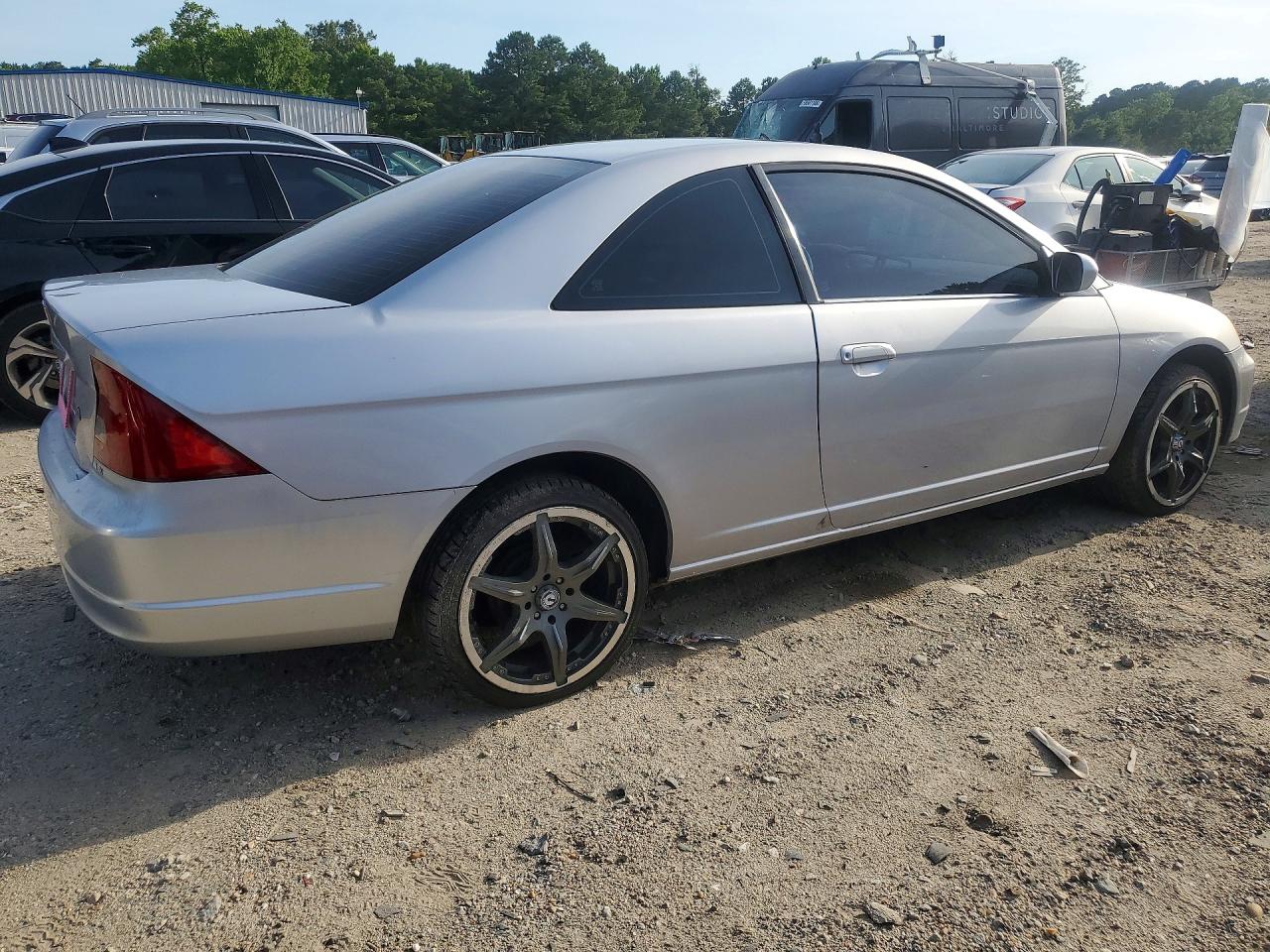 2002 Honda Civic Ex Gray vin: 1HGEM229X2L077978