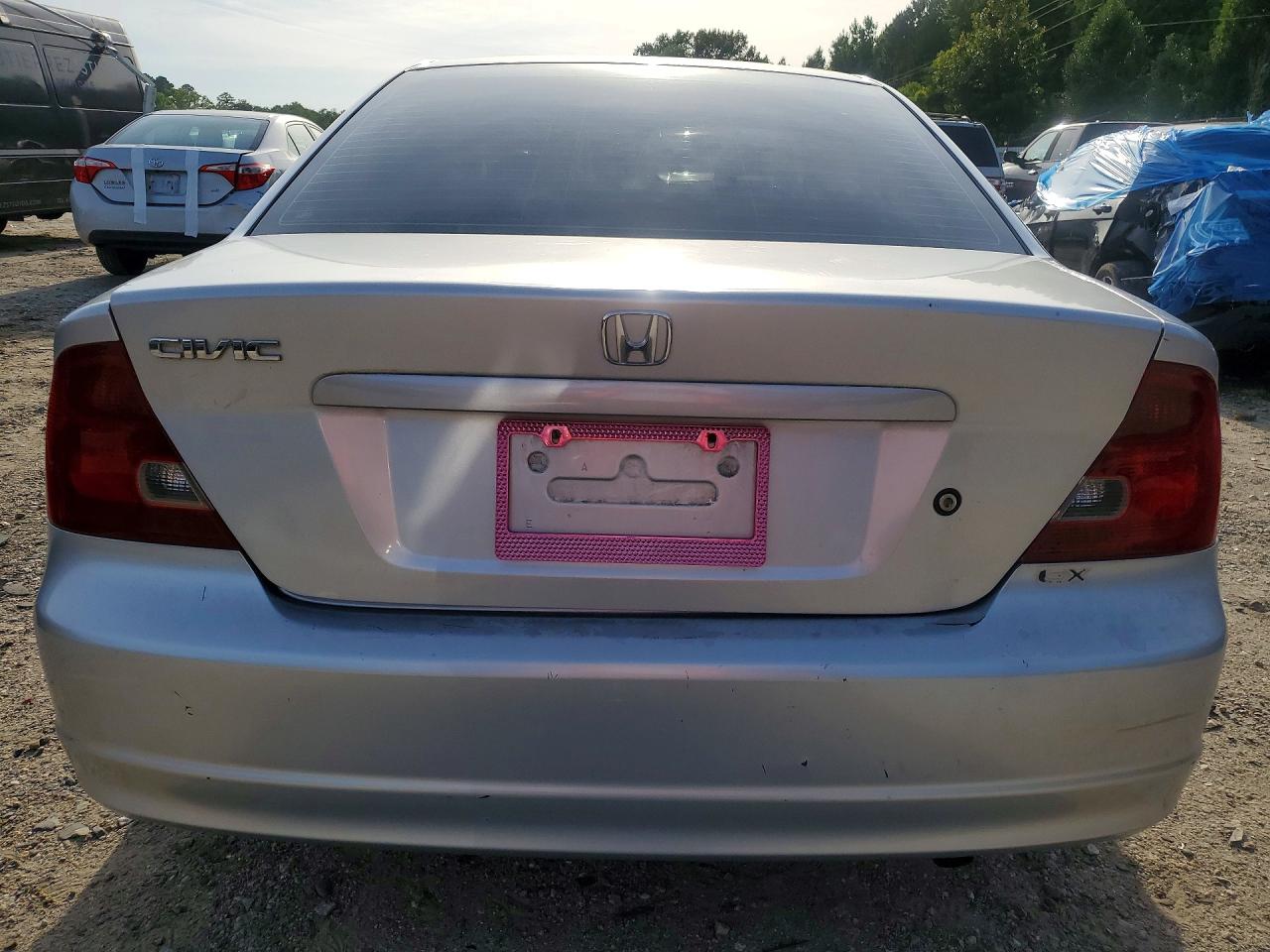 2002 Honda Civic Ex Gray vin: 1HGEM229X2L077978