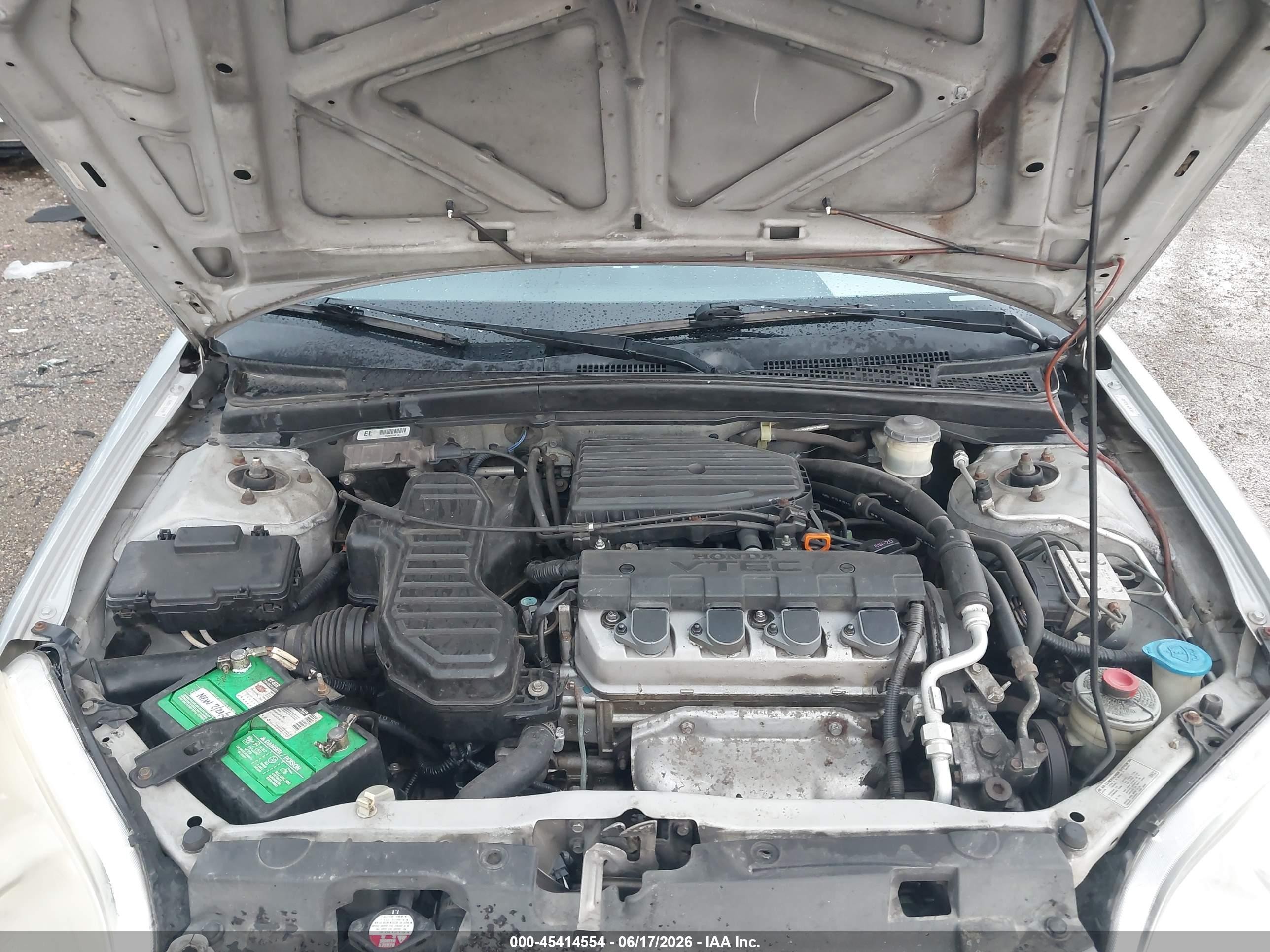 2003 Honda Civic Ex Silver vin: 1HGEM229X3L014090