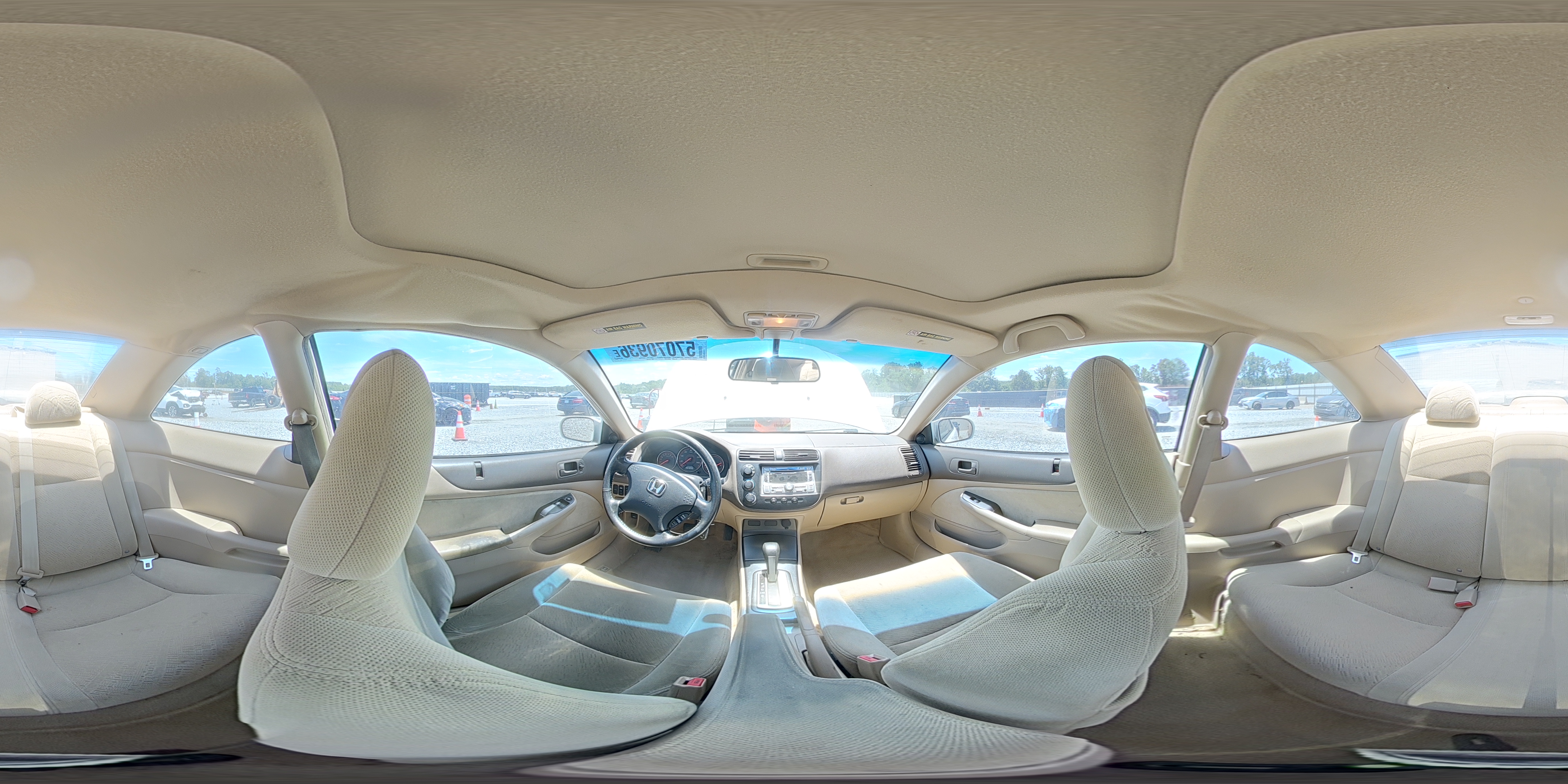 2005 Honda Civic Ex White vin: 1HGEM229X5L028946