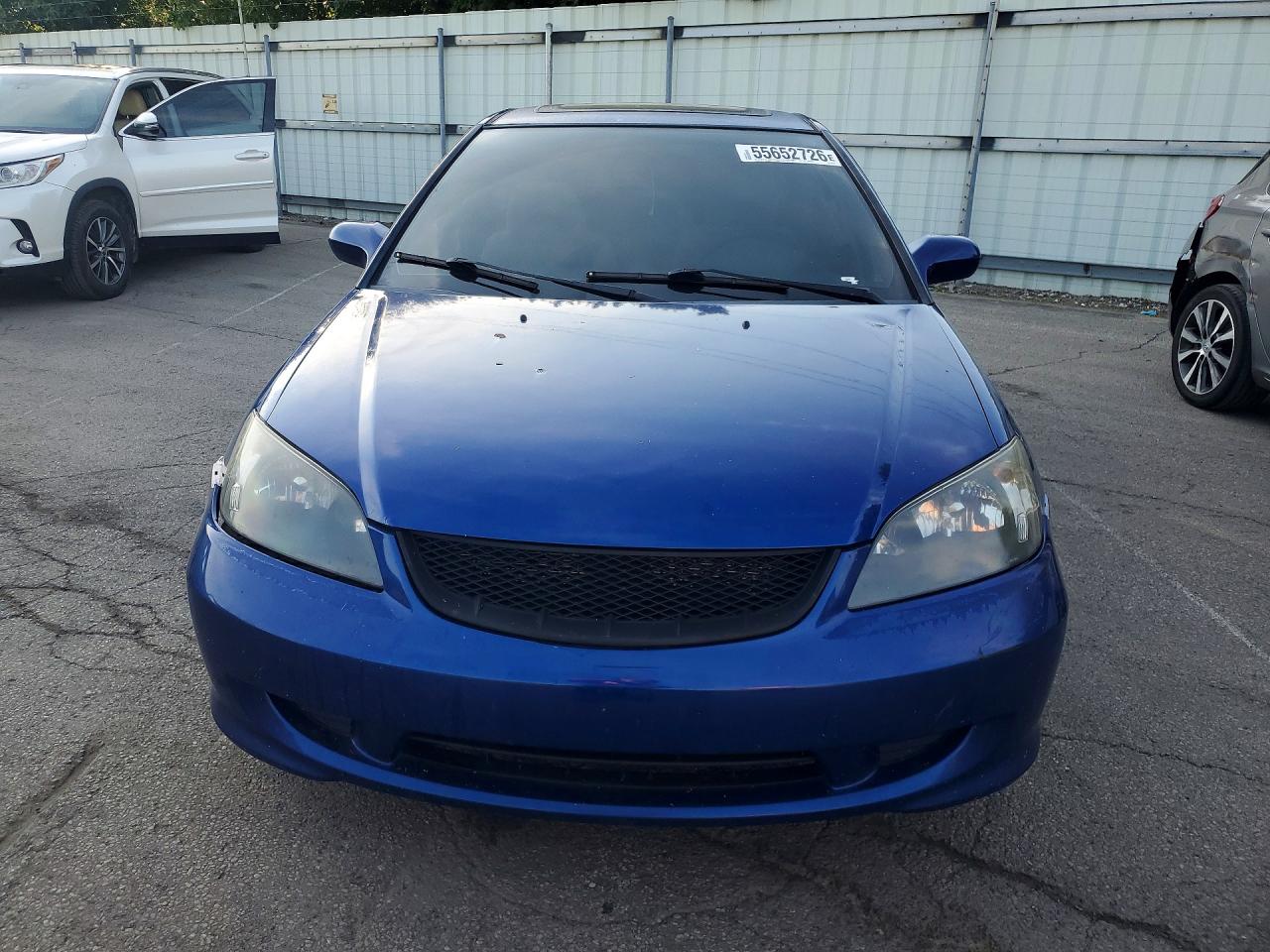 2005 Honda Civic Ex Blue vin: 1HGEM229X5L047139