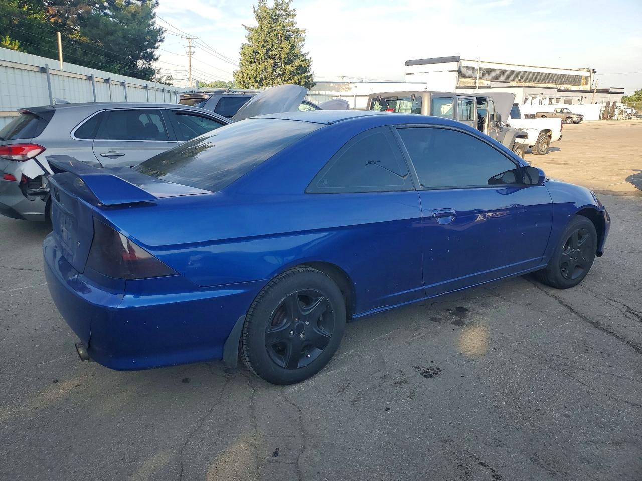 2005 Honda Civic Ex Blue vin: 1HGEM229X5L047139