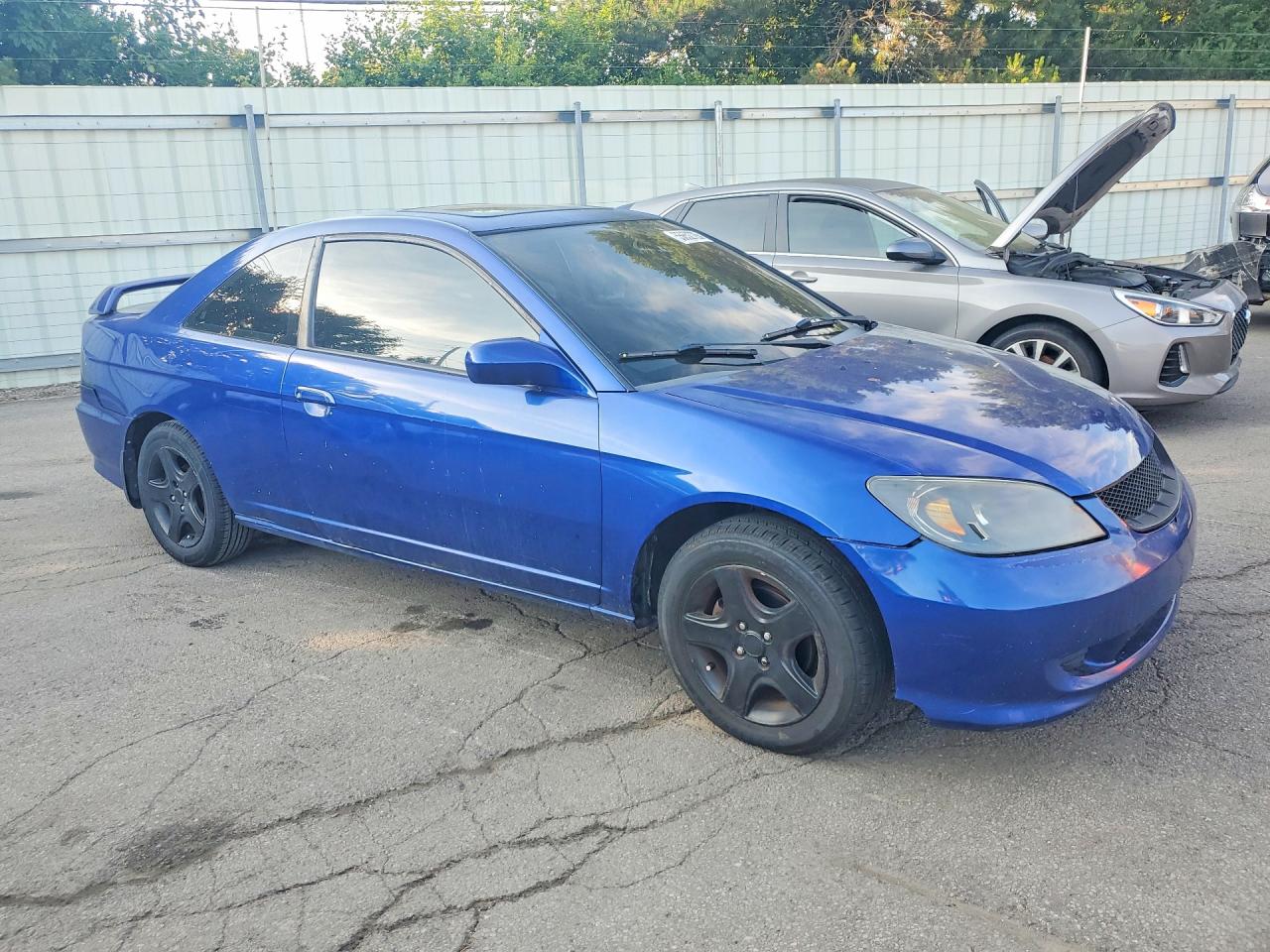 2005 Honda Civic Ex Blue vin: 1HGEM229X5L047139