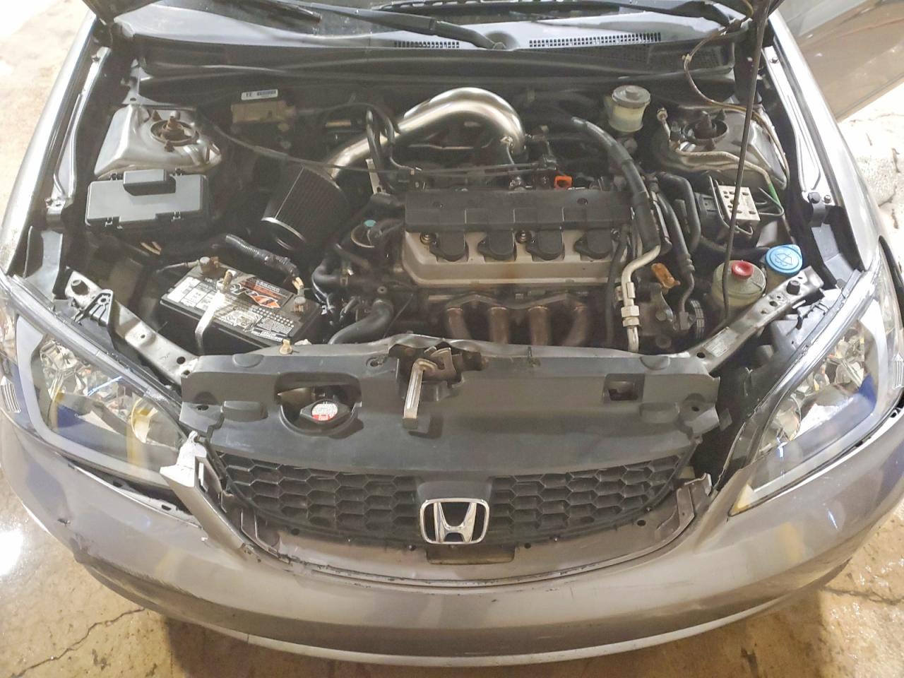 2005 Honda Civic Ex Gray vin: 1HGEM229X5L047691