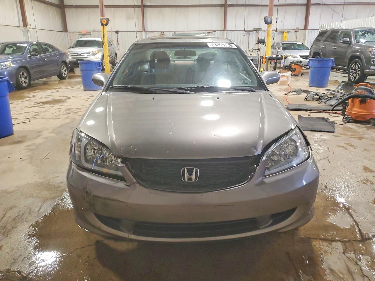 2005 Honda Civic Ex Gray vin: 1HGEM229X5L047691