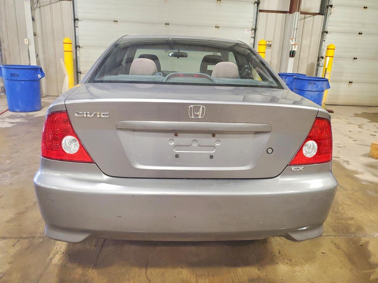 2005 Honda Civic Ex Gray vin: 1HGEM229X5L047691