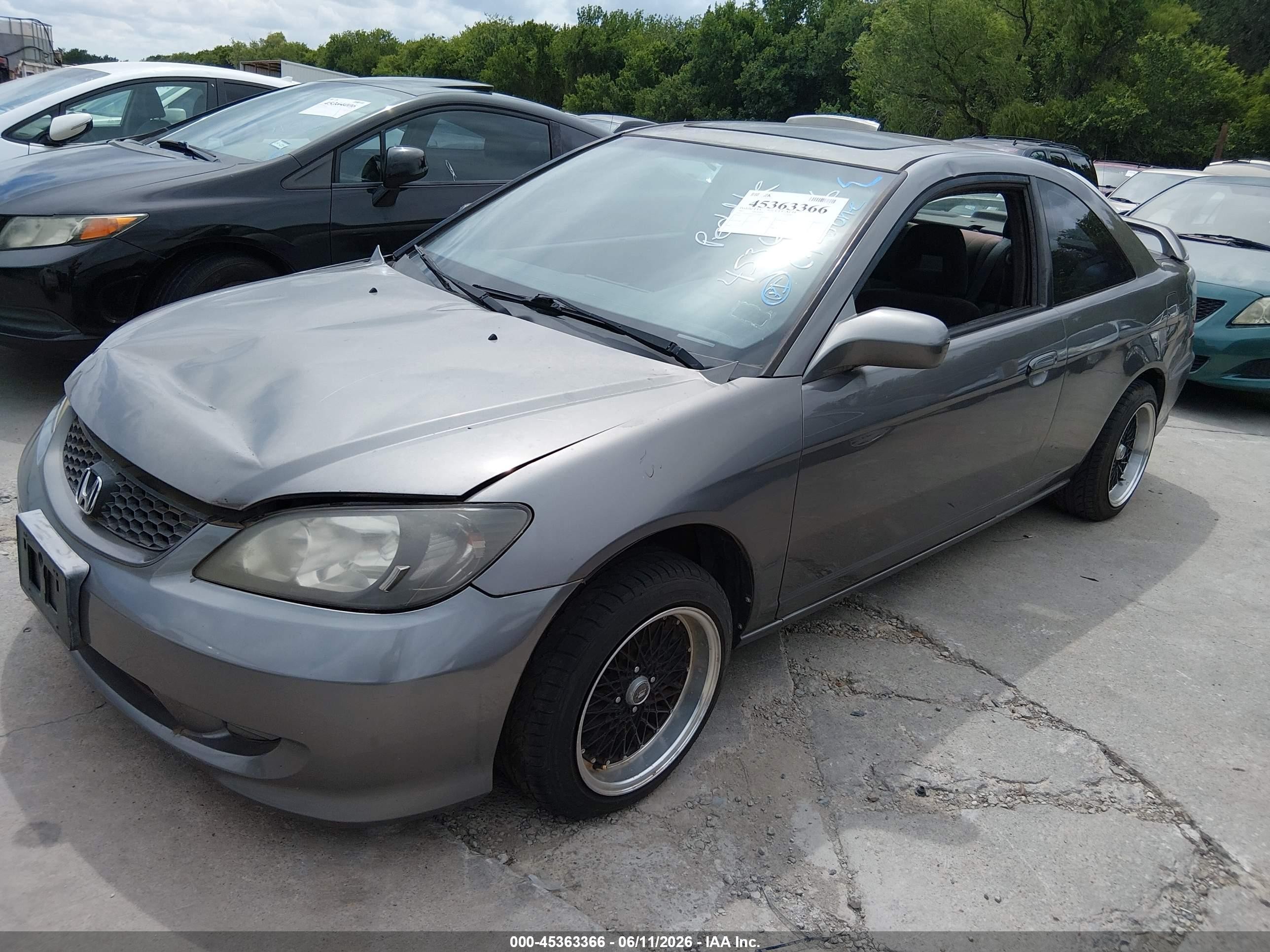 2005 Honda Civic Ex Brown vin: 1HGEM229X5L078911