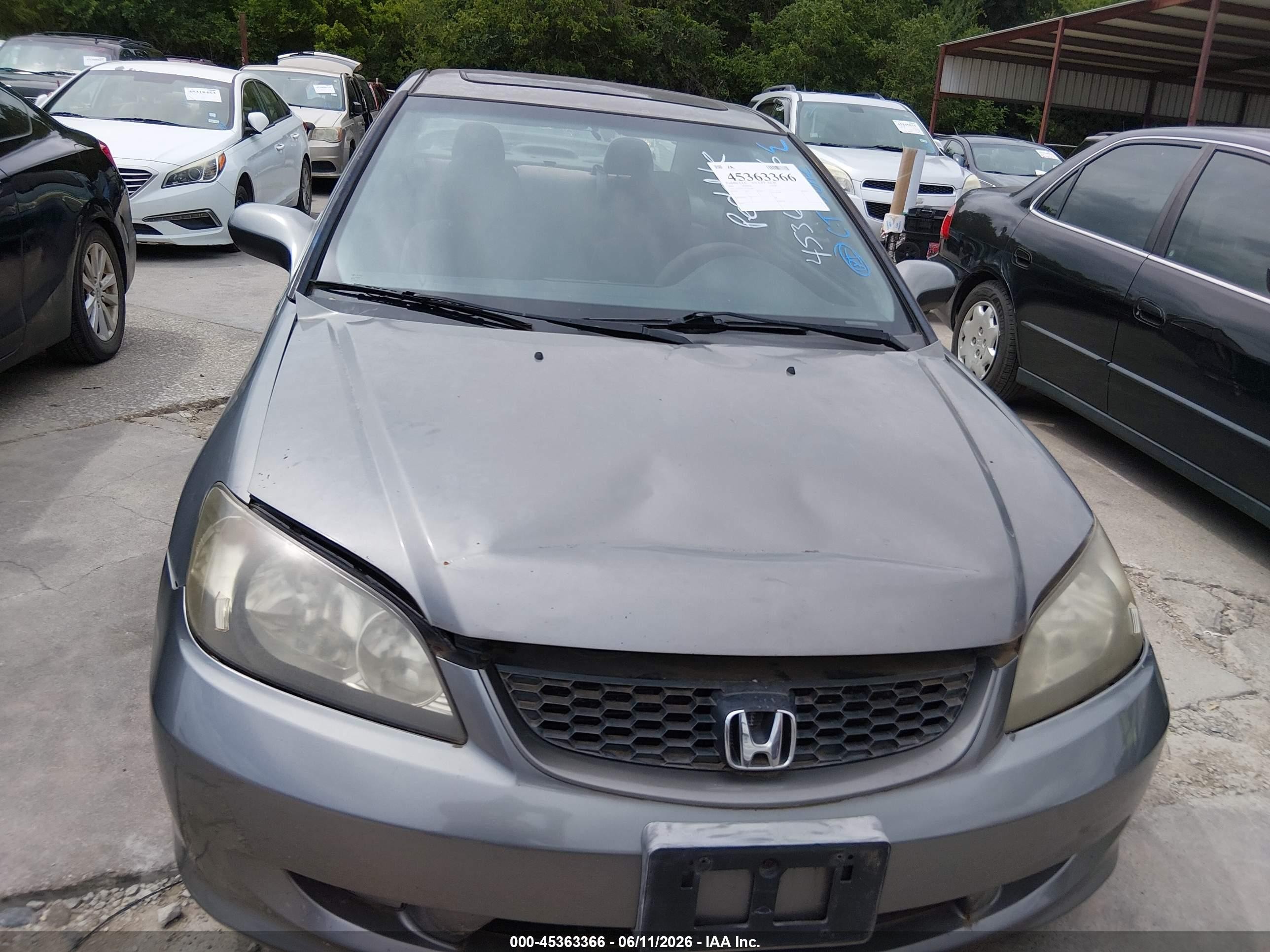 2005 Honda Civic Ex Brown vin: 1HGEM229X5L078911