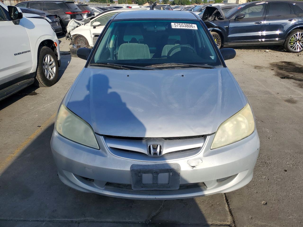 2005 Honda Civic Gx Серебряный vin: 1HGEN26535L000054