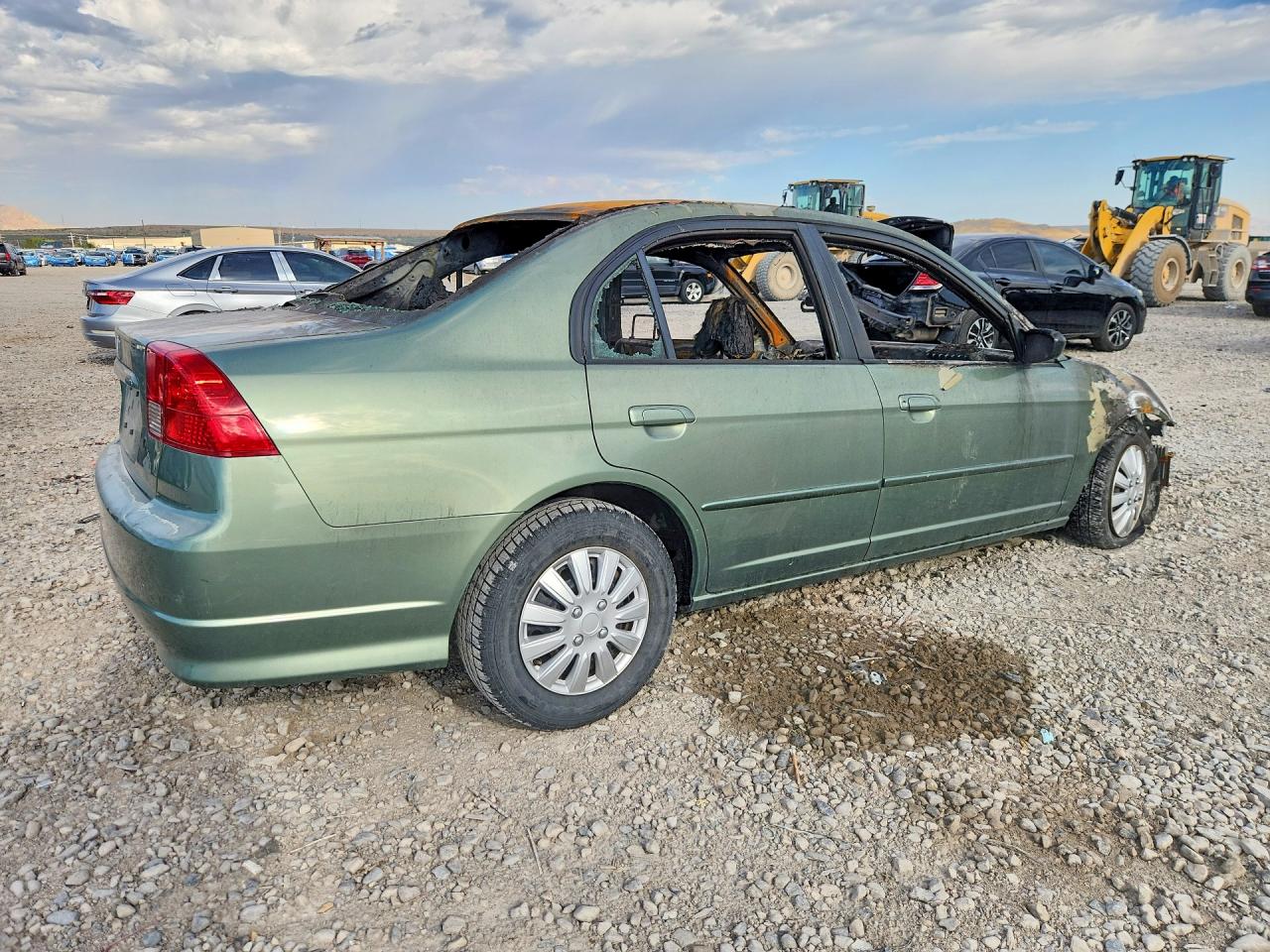2004 Honda Civic Gx Green vin: 1HGEN26594L000056