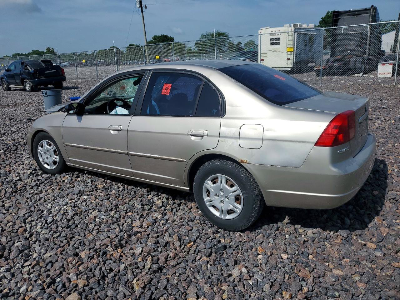 2002 Honda Civic Lx Tan vin: 1HGES15542L076513
