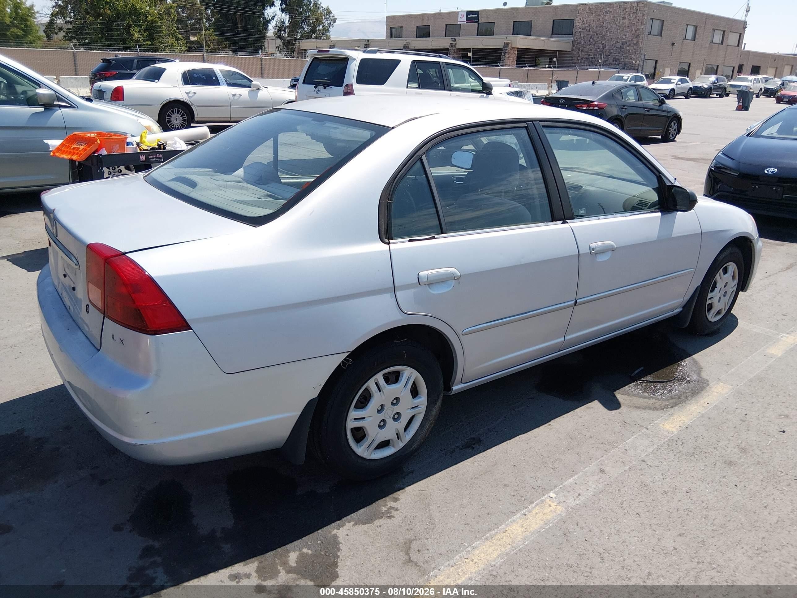 2002 Honda Civic Lx Серебряный vin: 1HGES15572L011137