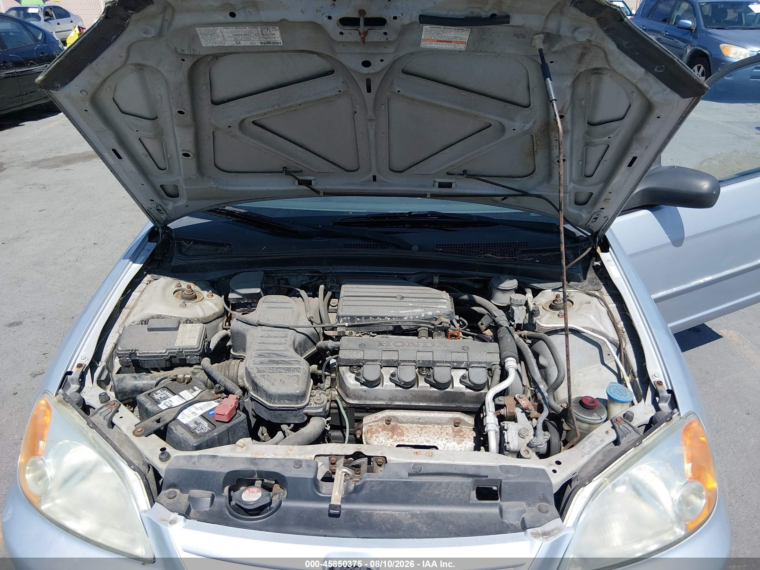 2002 Honda Civic Lx Серебряный vin: 1HGES15572L011137