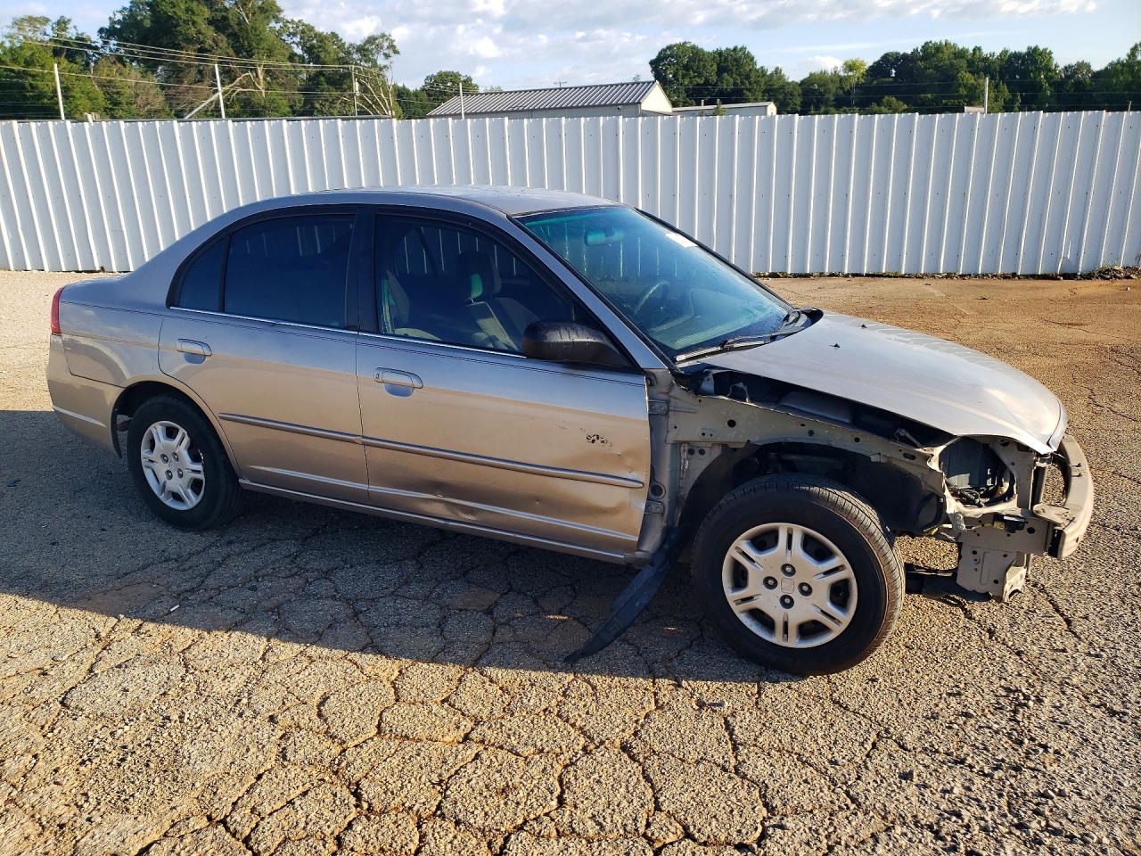2002 Honda Civic Lx Silver vin: 1HGES15582L070276