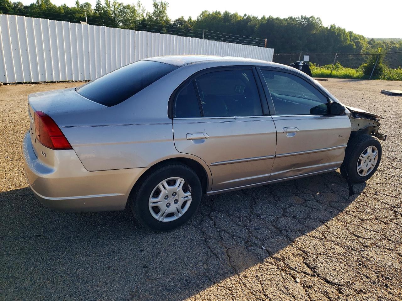 2002 Honda Civic Lx Silver vin: 1HGES15582L070276