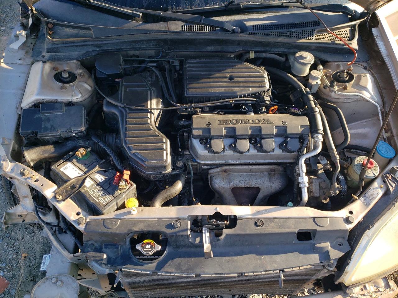 2002 Honda Civic Lx Silver vin: 1HGES15582L070276