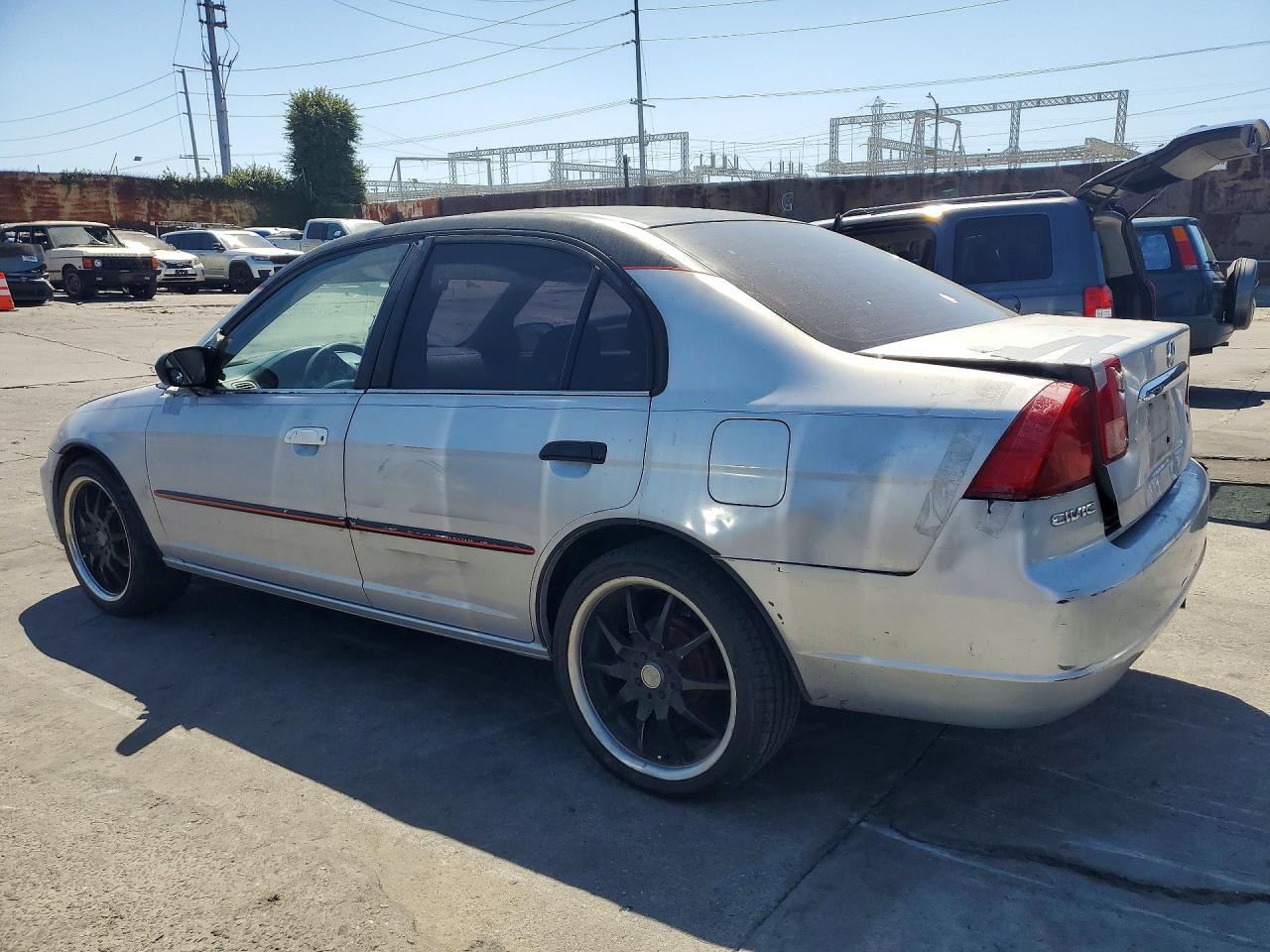 2001 Honda Civic Lx Gray vin: 1HGES155X1L000356