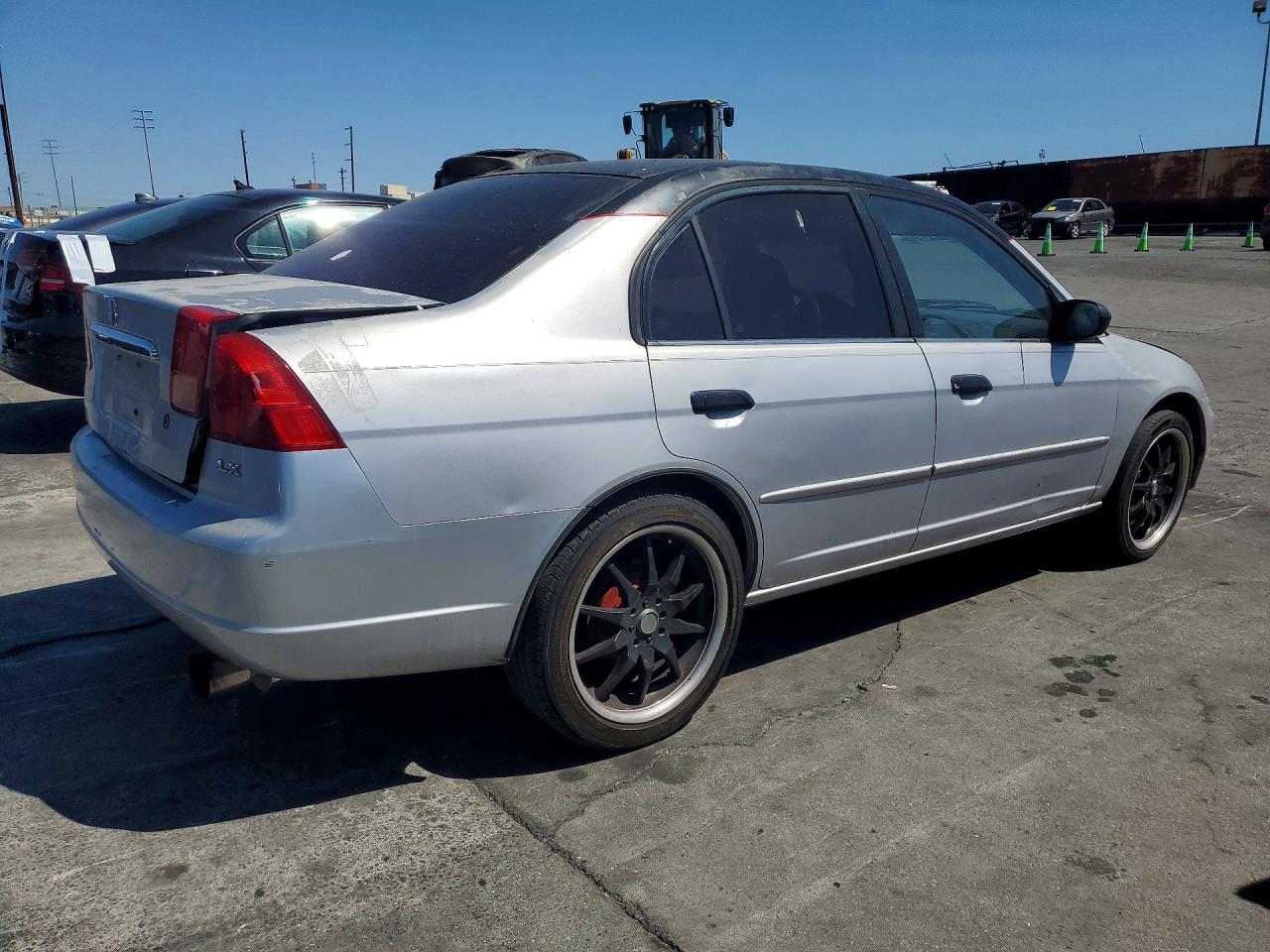 2001 Honda Civic Lx Gray vin: 1HGES155X1L000356