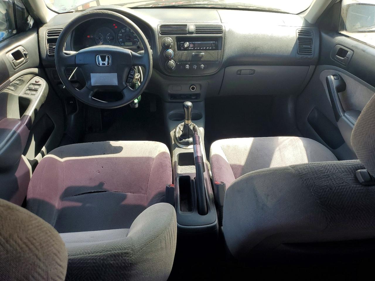 2001 Honda Civic Lx Gray vin: 1HGES155X1L000356
