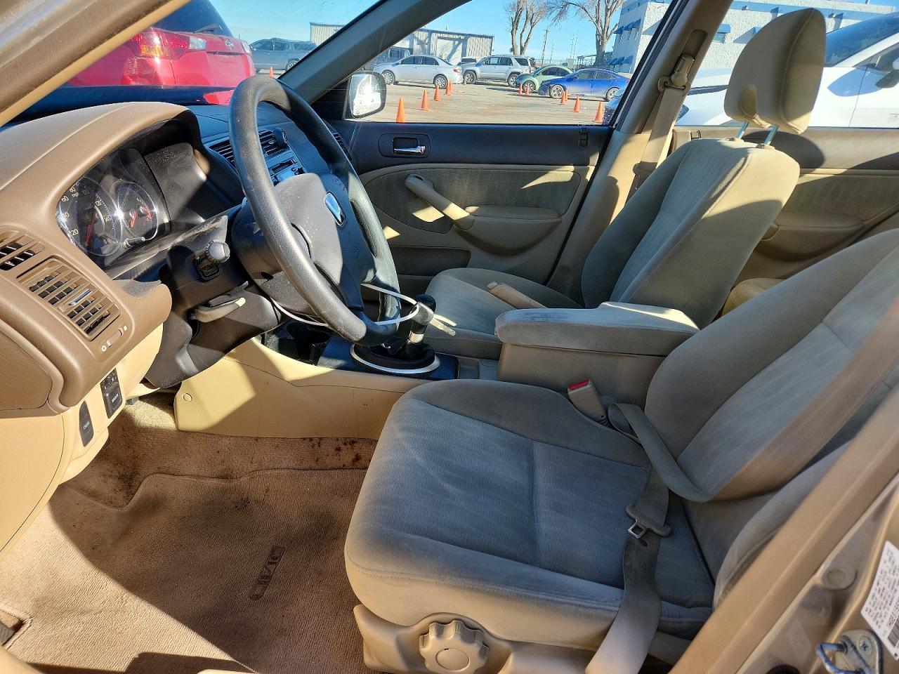 2003 Honda Civic Lx Tan vin: 1HGES155X3L000506