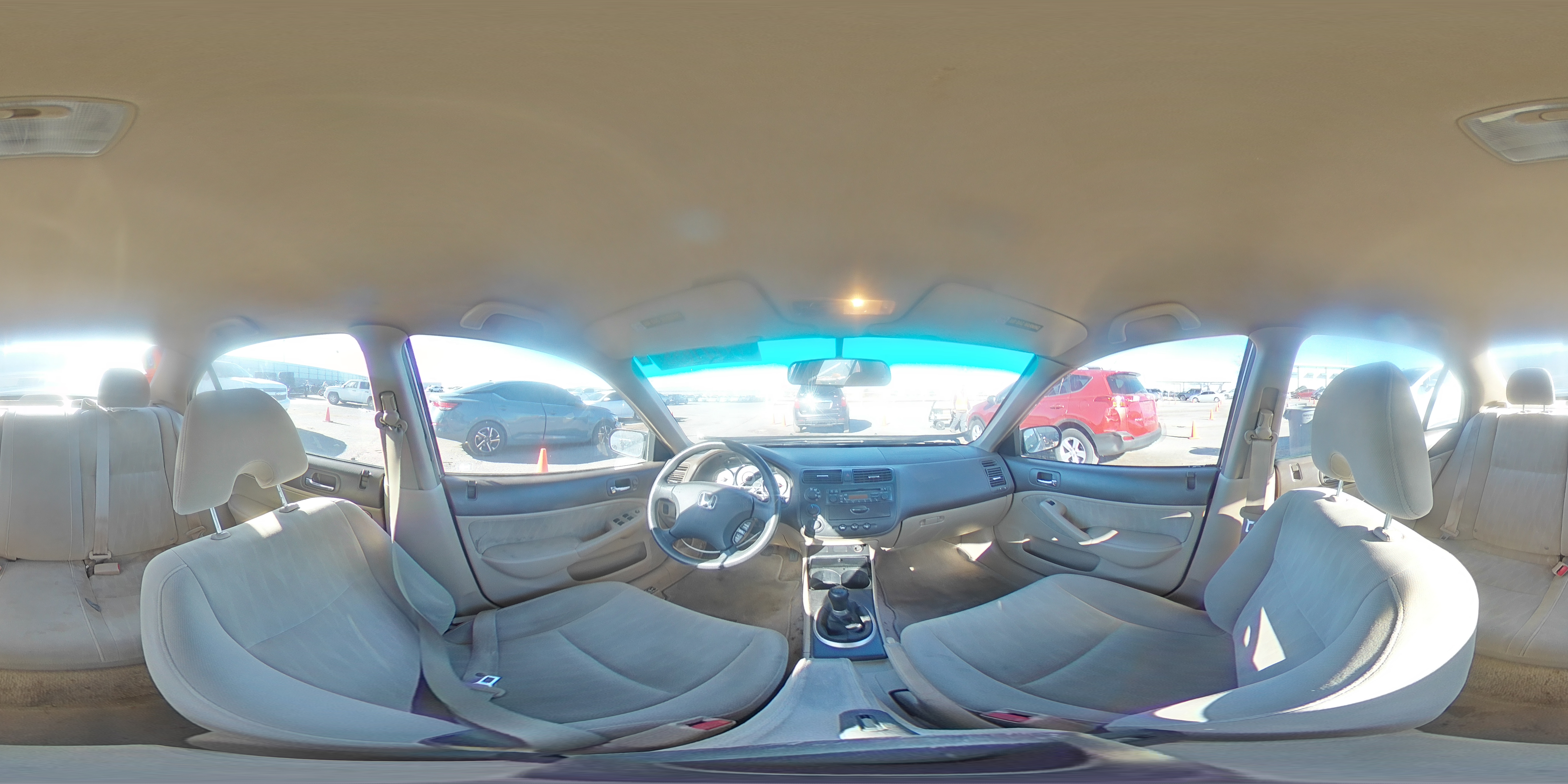 2003 Honda Civic Lx Tan vin: 1HGES155X3L000506