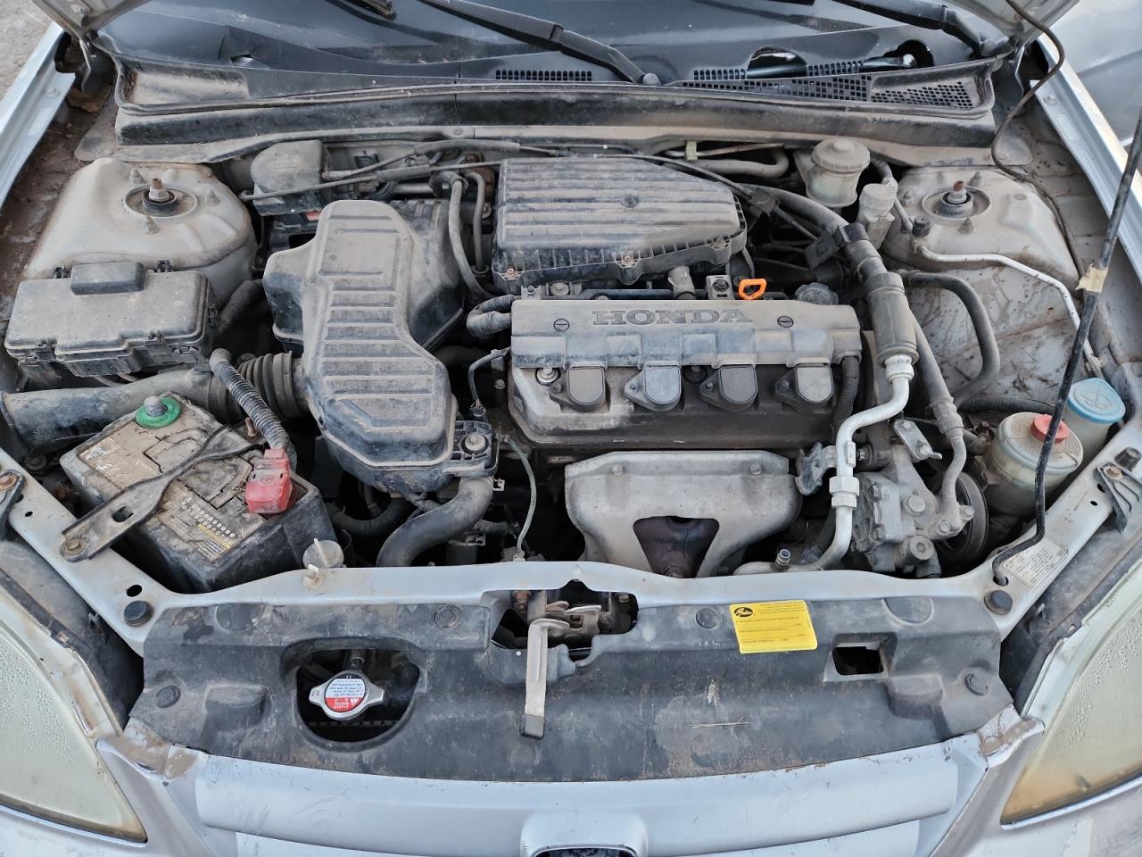 2002 Honda Civic Lx Silver vin: 1HGES15672L041375