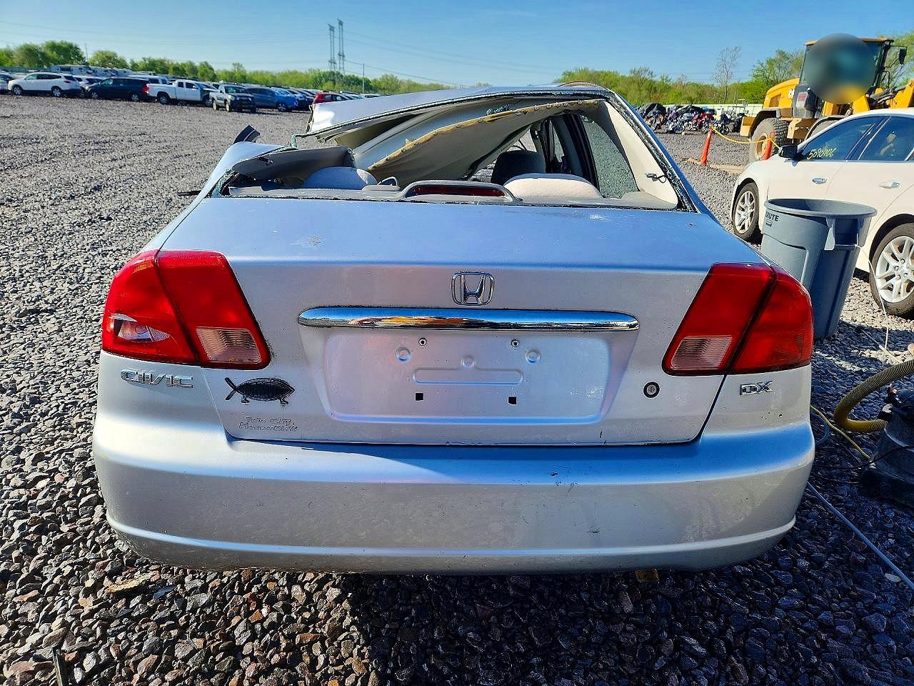 2001 Honda Civic Dx Silver vin: 1HGES16281L025552