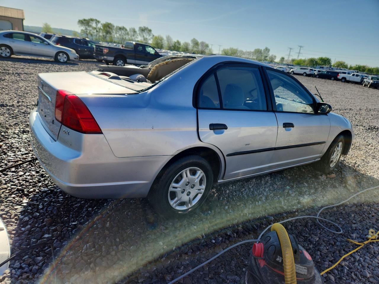 2001 Honda Civic Dx Silver vin: 1HGES16281L025552