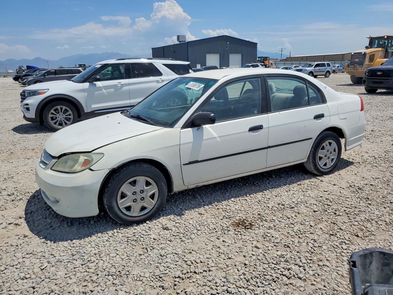 2004 Honda Civic Dx Vp Белый vin: 1HGES16304L016941