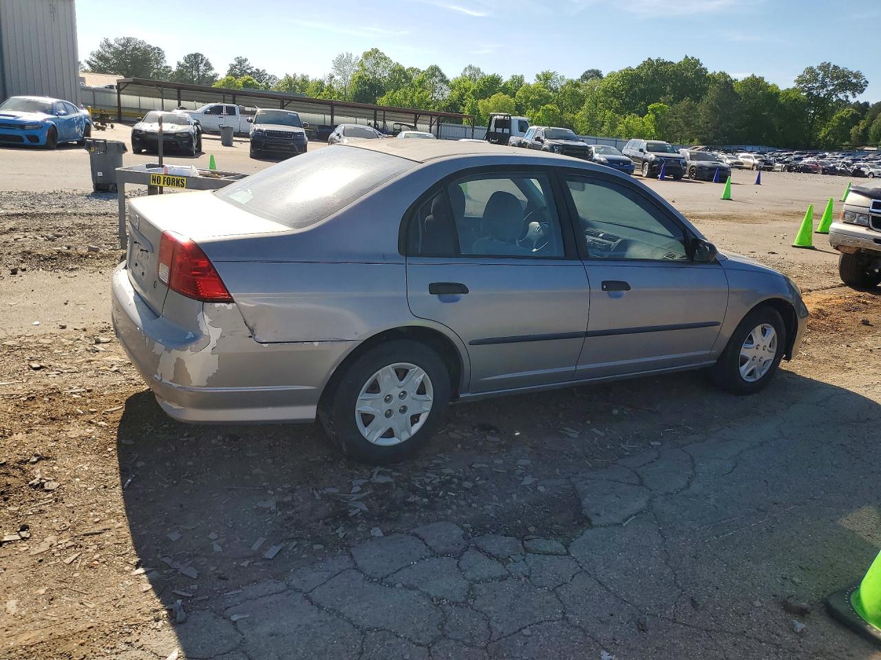 2005 Honda Civic Dx Vp Silver vin: 1HGES16305L007156