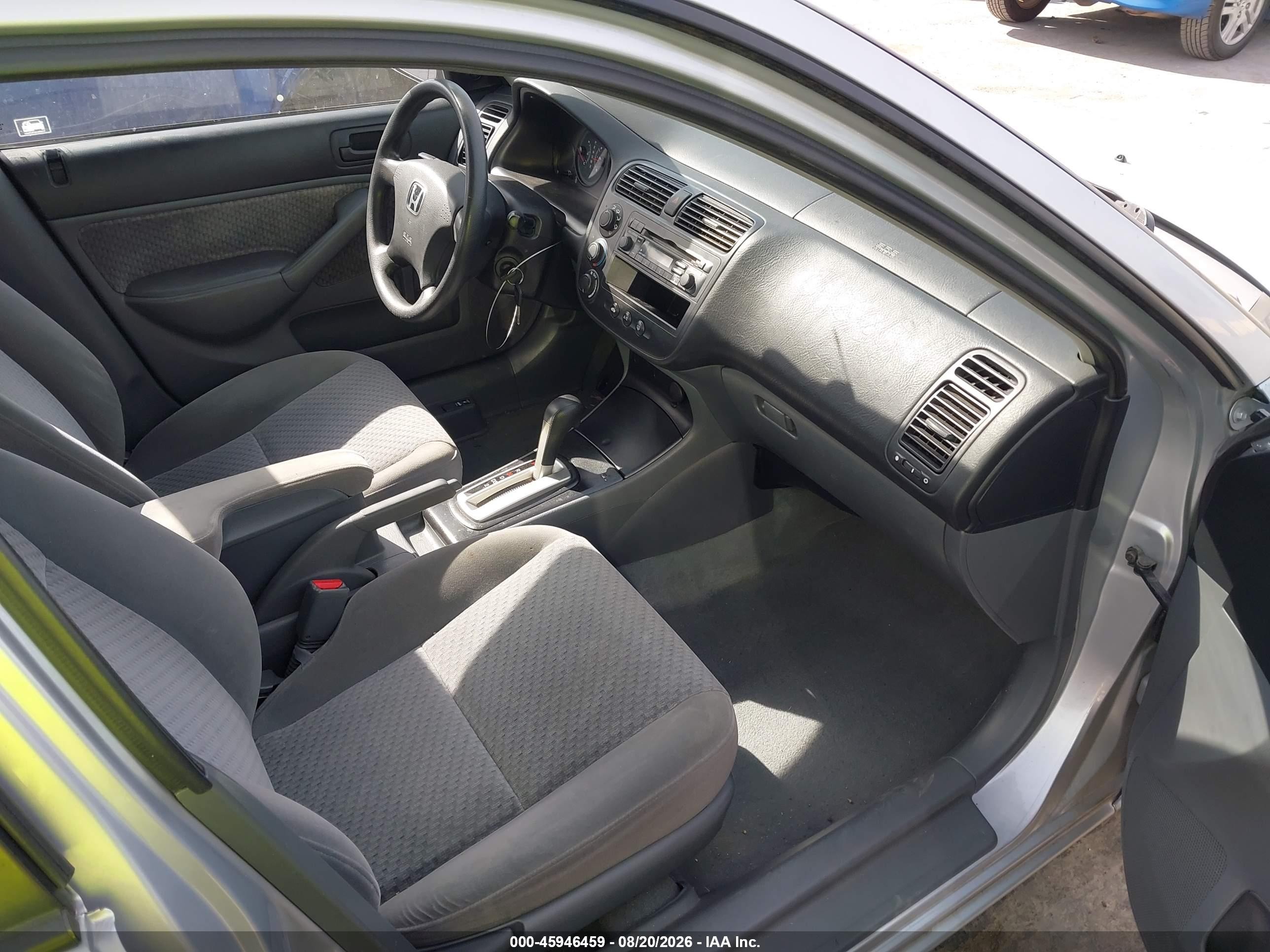 2005 Honda Civic Vp Silver vin: 1HGES16305L010865