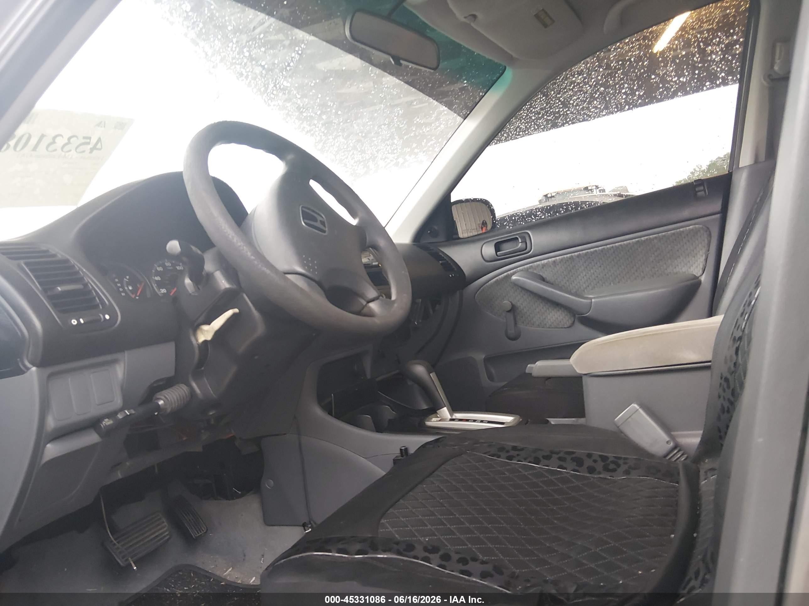 2005 Honda Civic Vp Gray vin: 1HGES16315L019901