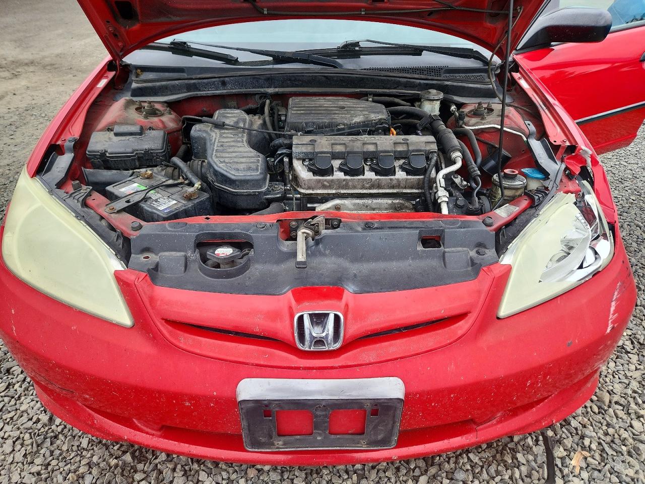2005 Honda Civic Dx Vp Красный vin: 1HGES16335L008673