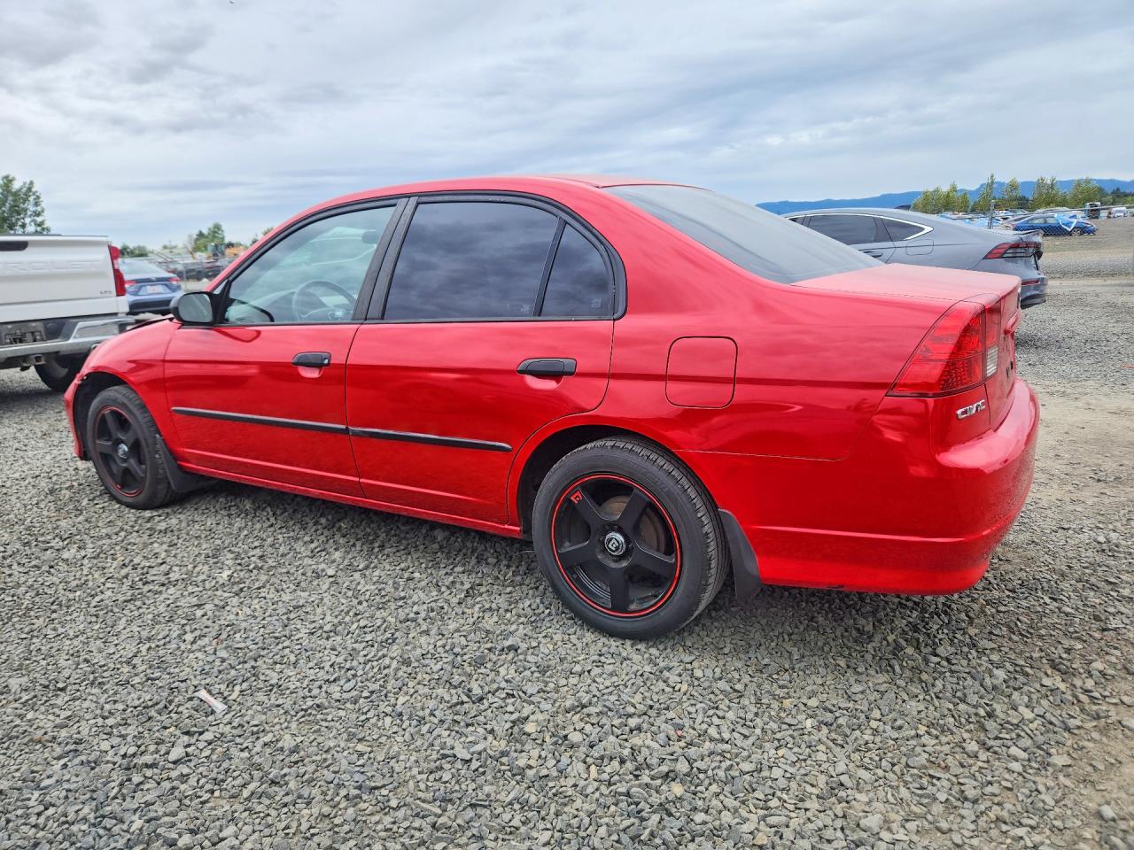 2005 Honda Civic Dx Vp Красный vin: 1HGES16335L008673