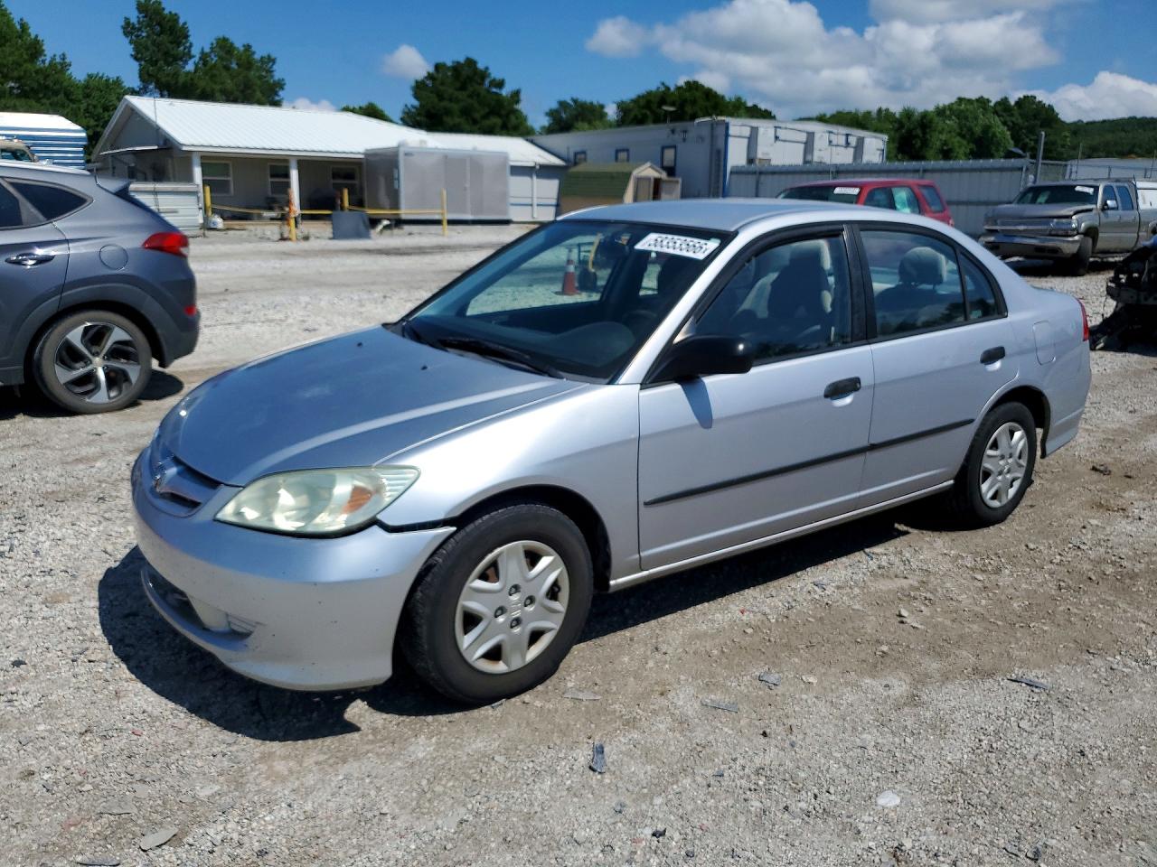 2005 Honda Civic Dx Vp Gray vin: 1HGES16345L028950