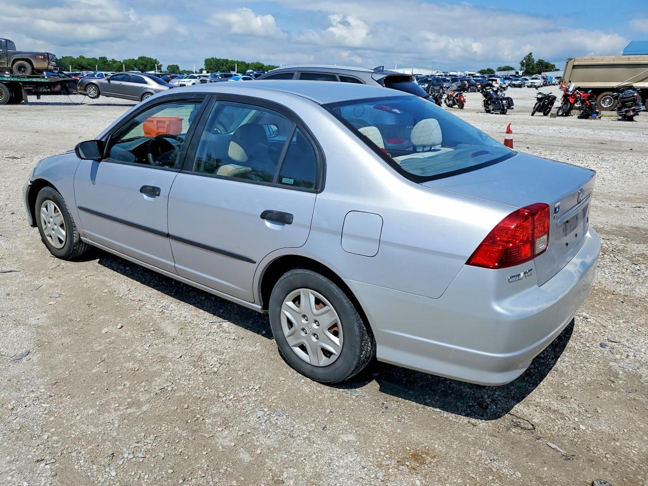 2005 Honda Civic Dx Vp Gray vin: 1HGES16345L028950