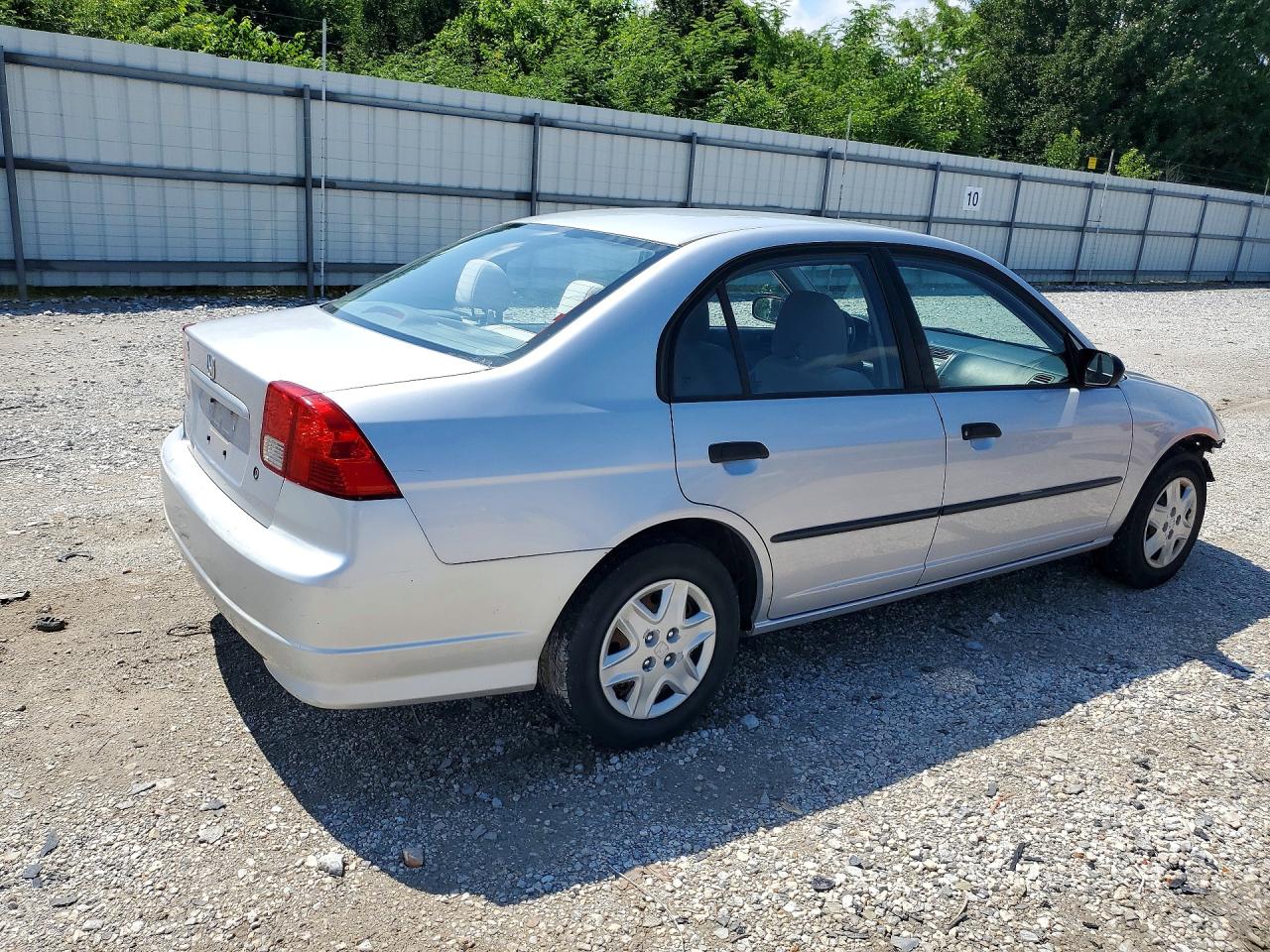 2005 Honda Civic Dx Vp Gray vin: 1HGES16345L028950