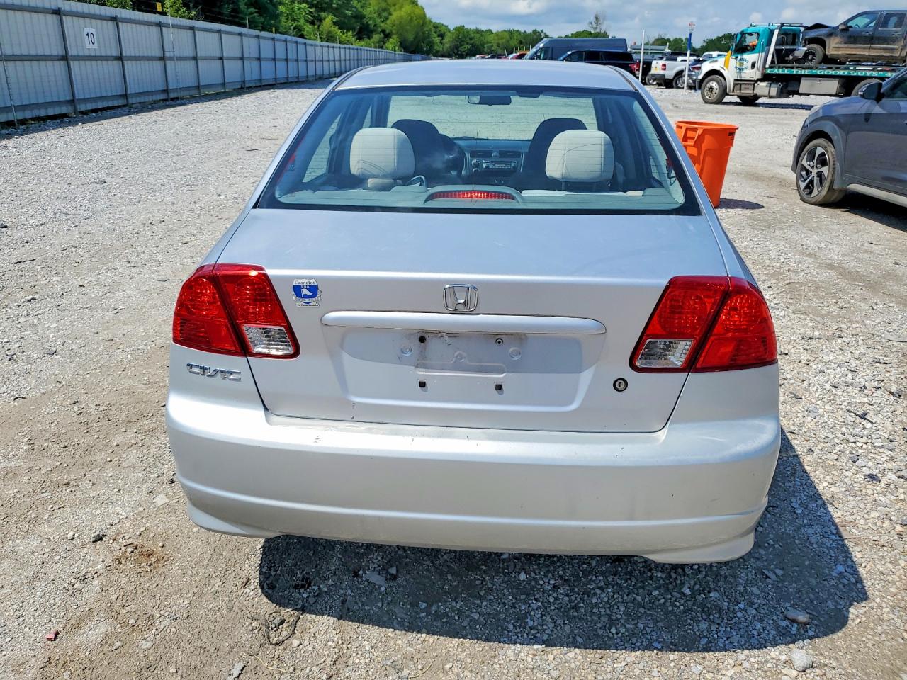2005 Honda Civic Dx Vp Gray vin: 1HGES16345L028950