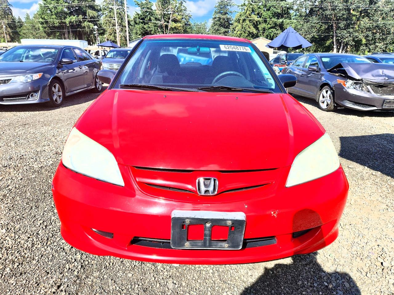 2005 Honda Civic Dx Vp Red vin: 1HGES16355L011509